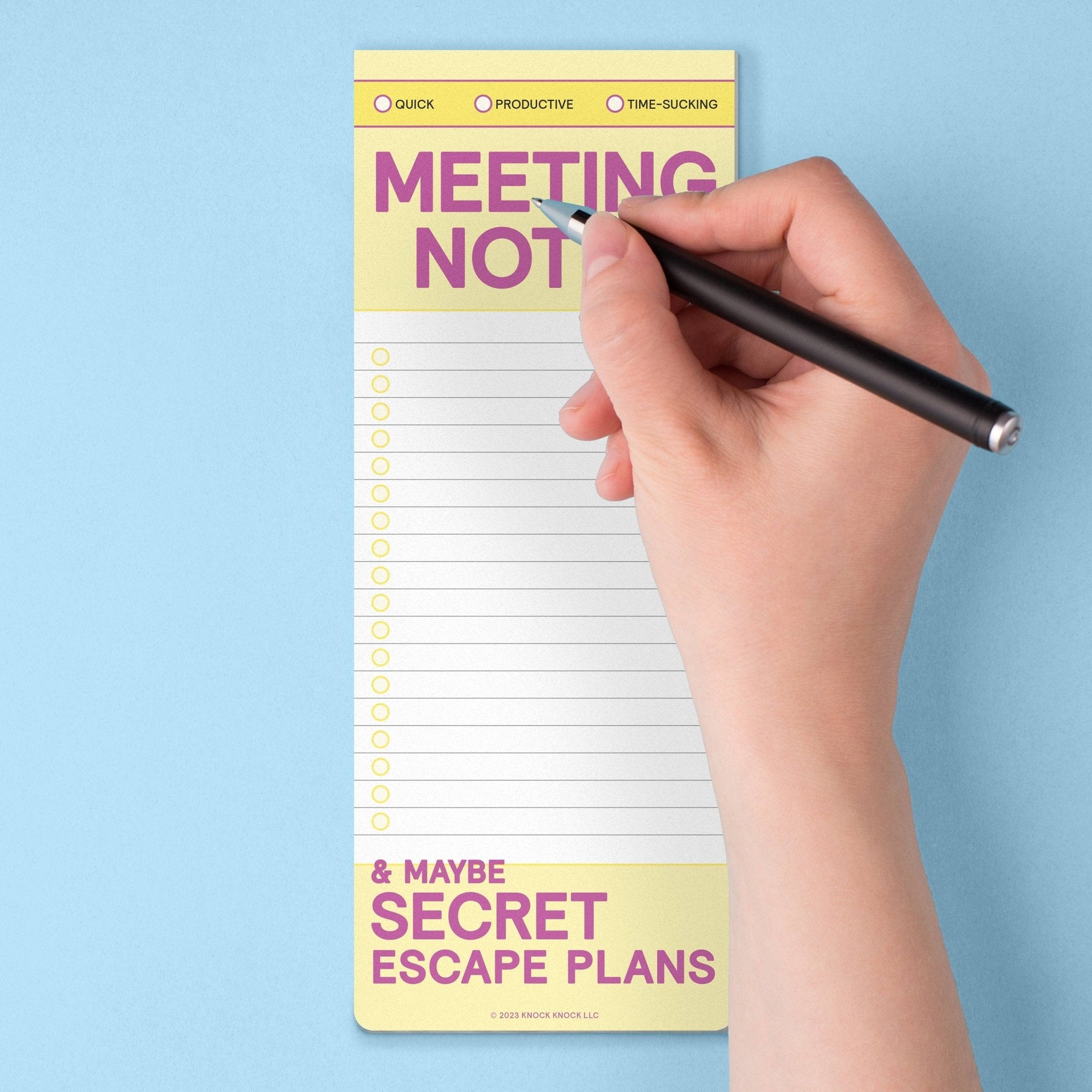 Knock Knock Meeting Notes Make - a - List Pads - Knock Knock UK Modern Love Store Glasgow