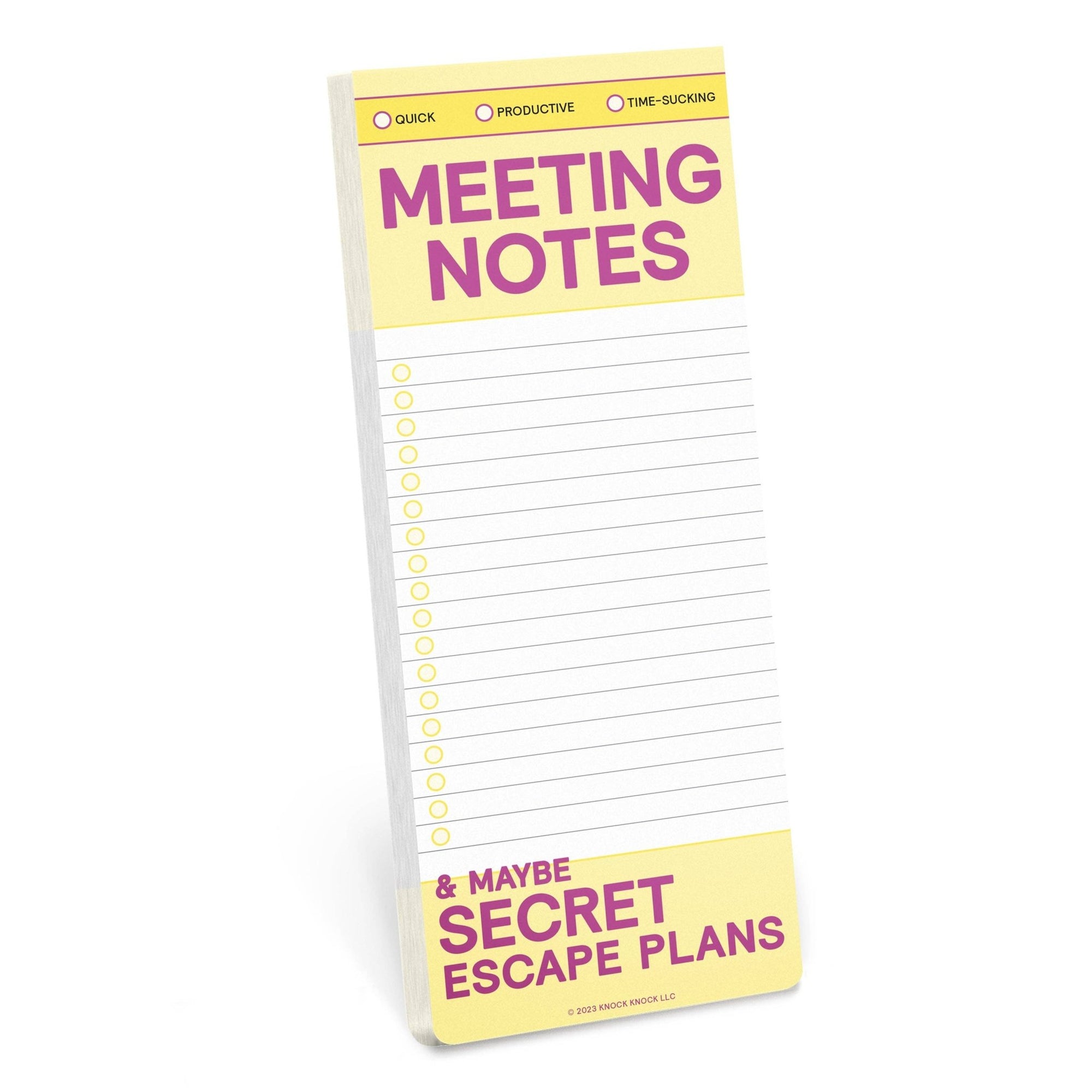 Knock Knock Meeting Notes Make - a - List Pads - Knock Knock UK Modern Love Store Glasgow