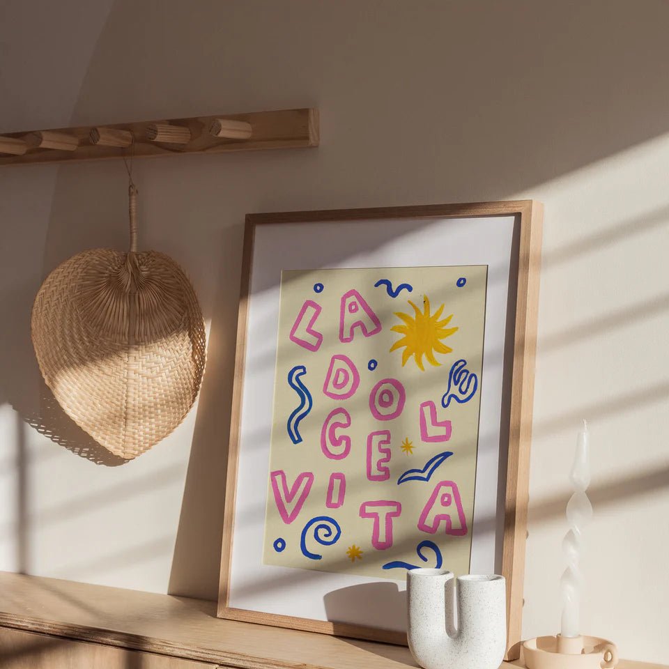 La Dolce Vita Print - Proper Good Modern Love Store Glasgow
