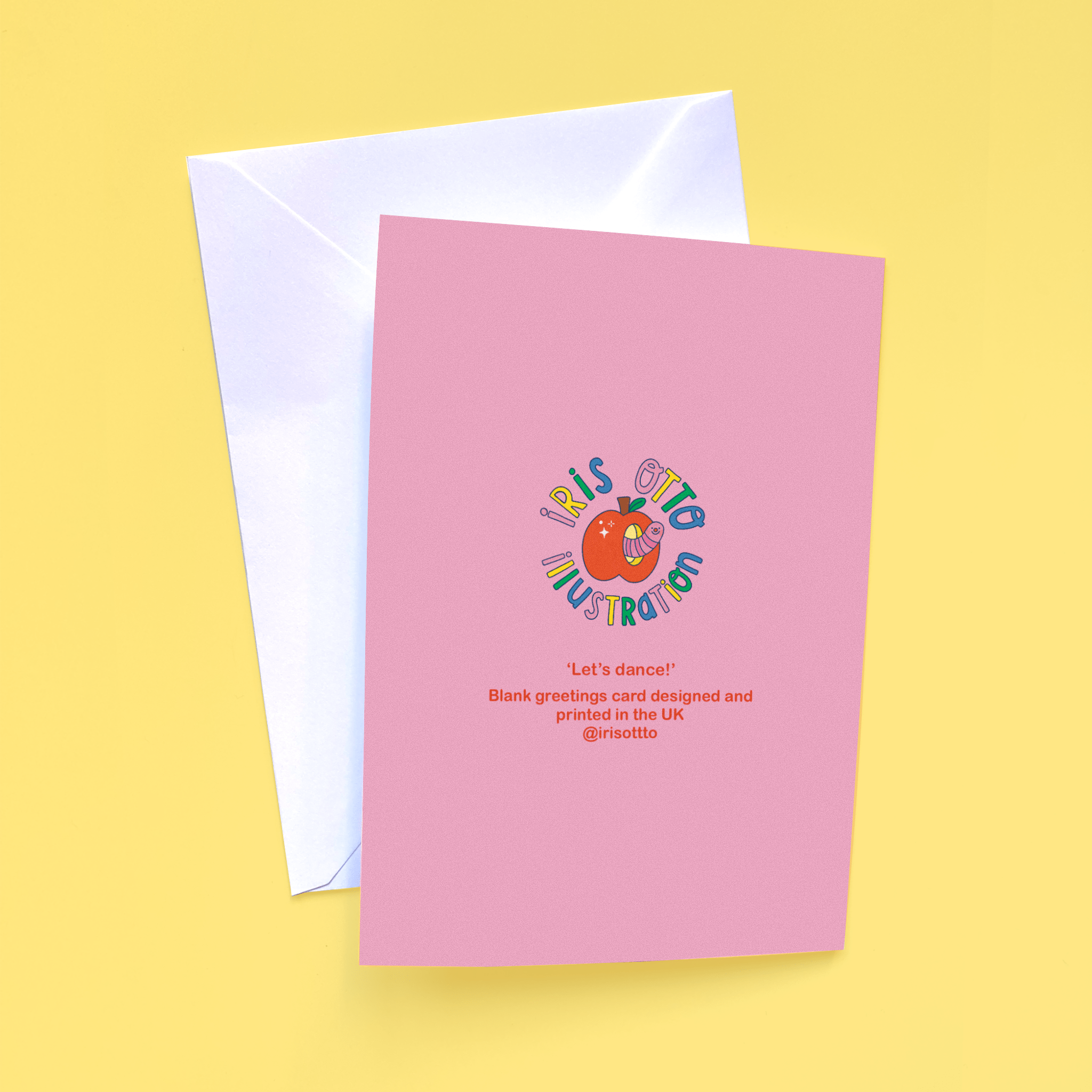 Let’s dance birthday greetings card - Iris Otto Illustration Modern Love Store Glasgow