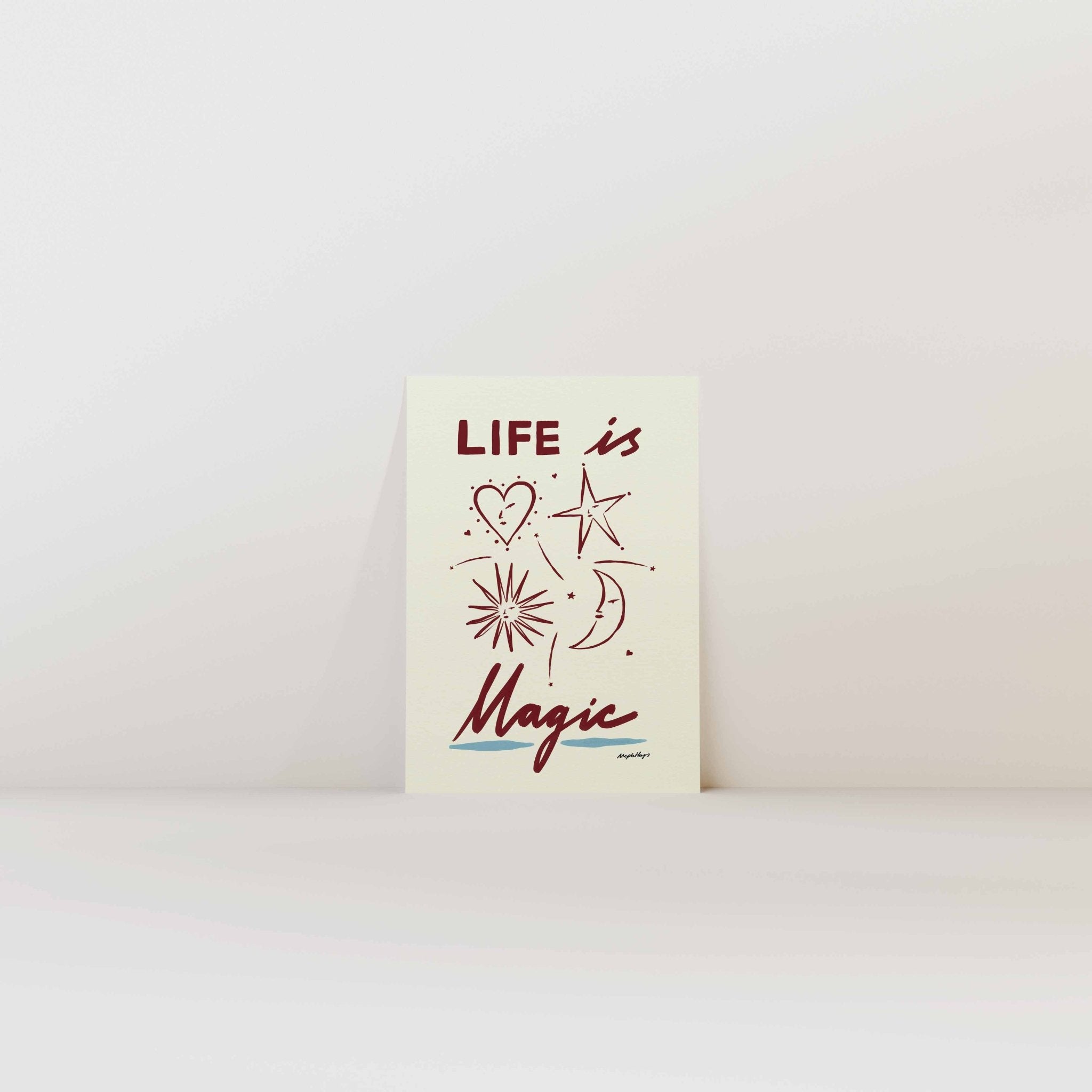 Life is Magic Print - Print Nephtys Illustrated Modern Love Store Glasgow
