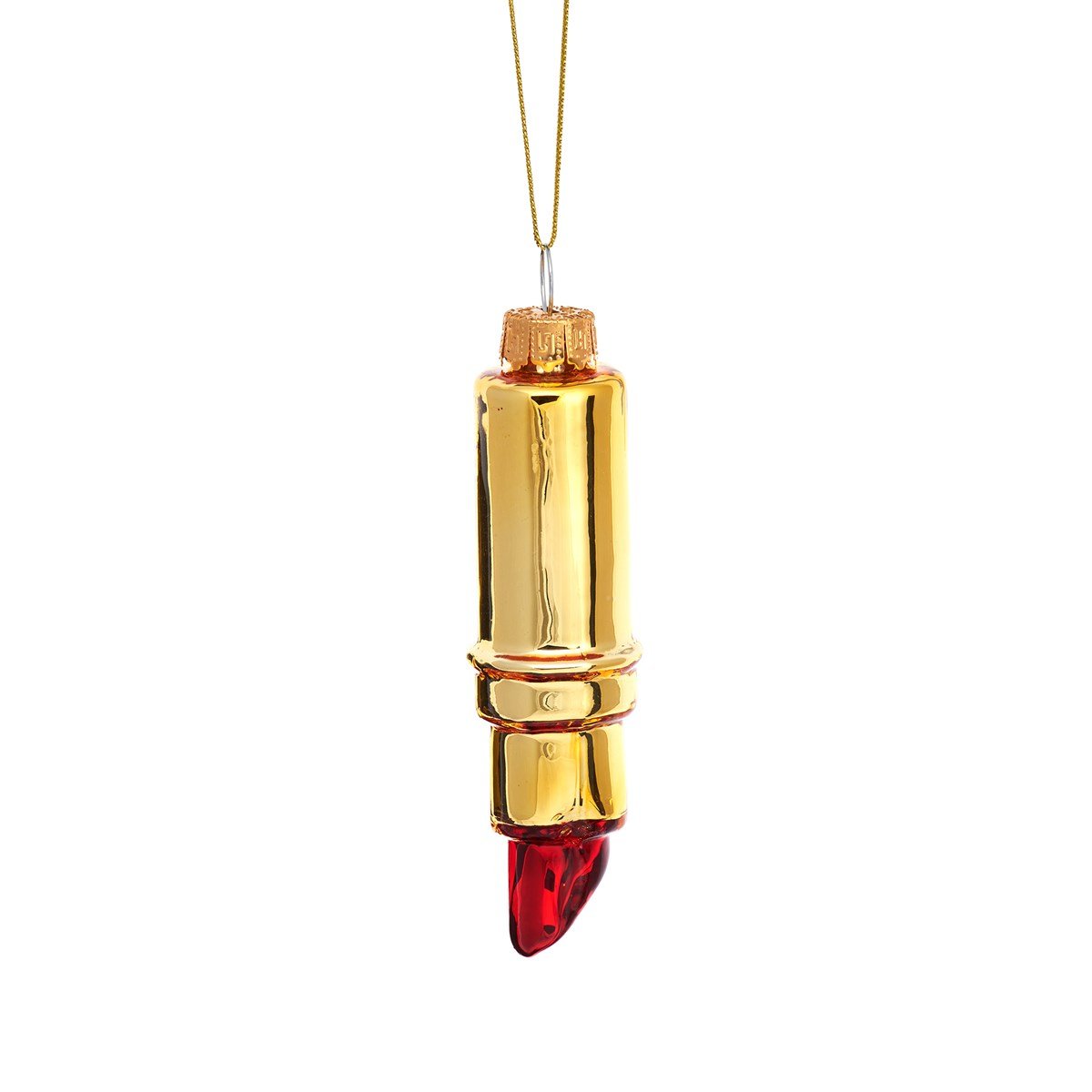 Lipstick Christmas Decoration - bauble Sass & Belle Modern Love Store Glasgow