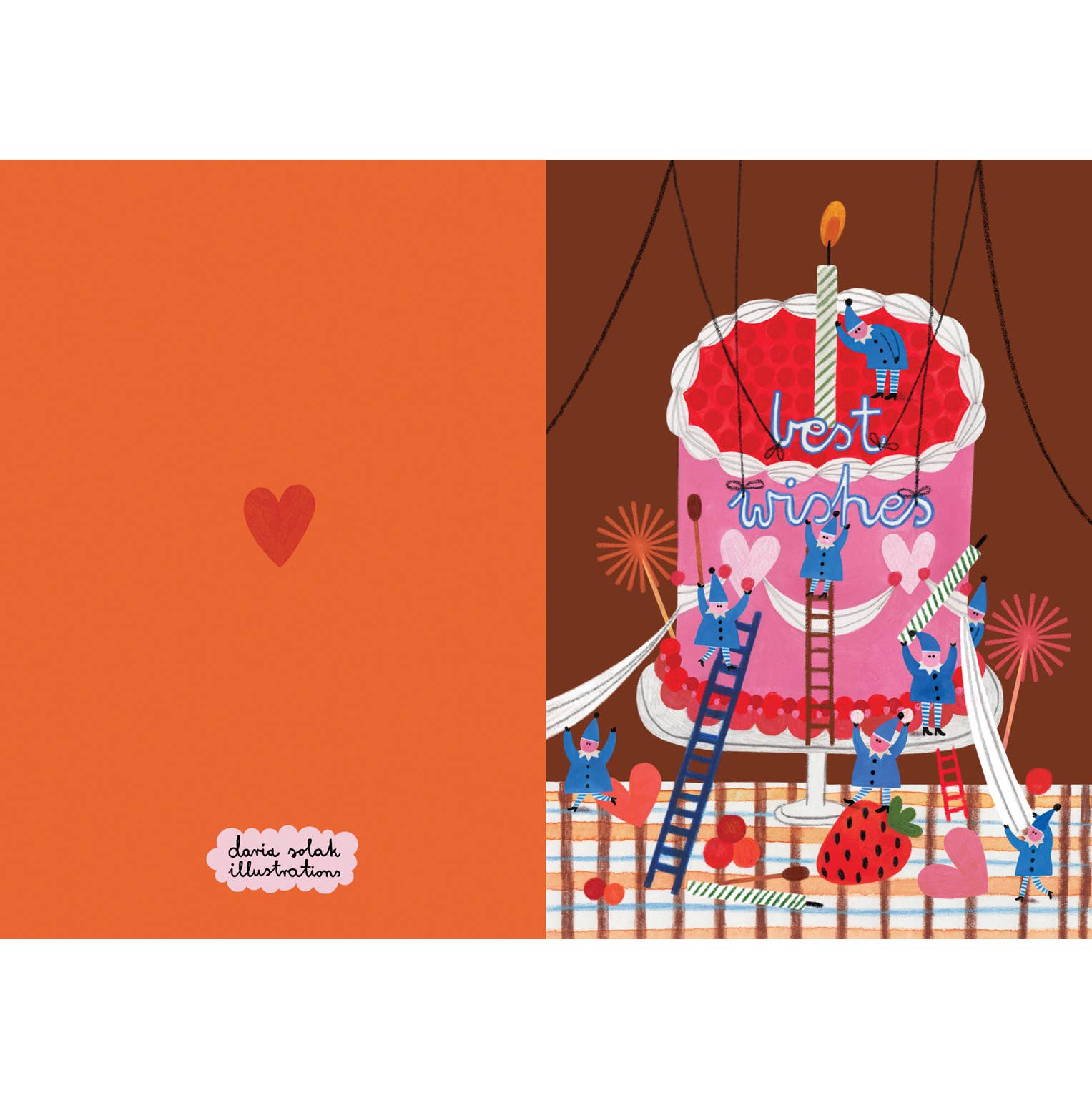 LITTLE HELPERS BIRTHDAY card - Daria Solak Illustrations Modern Love Store Glasgow