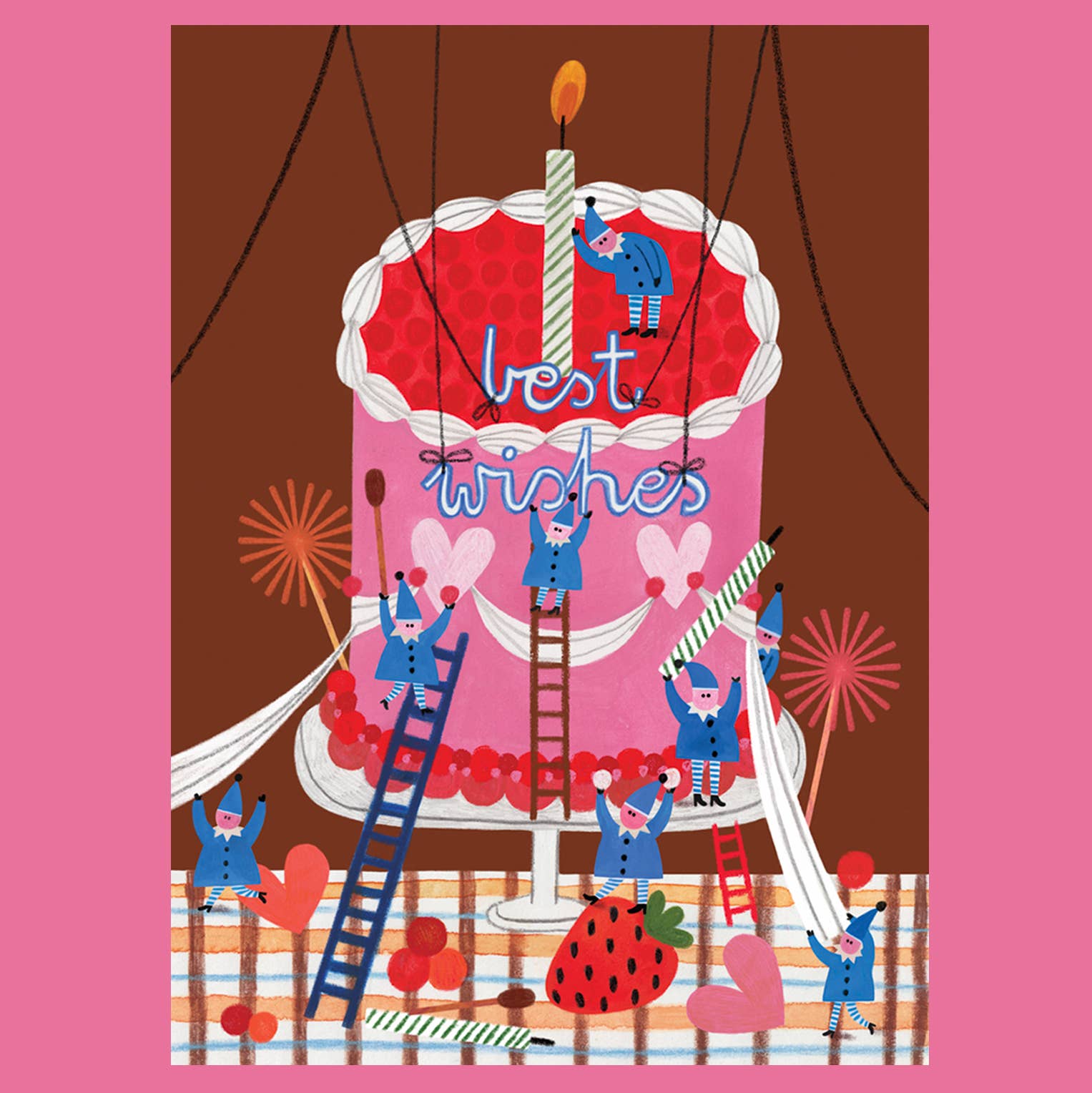 LITTLE HELPERS BIRTHDAY card - Daria Solak Illustrations Modern Love Store Glasgow