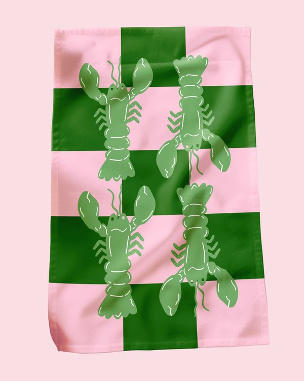 Lobster Tile Tea Towel - Maddison Ball Creative Modern Love Store Glasgow