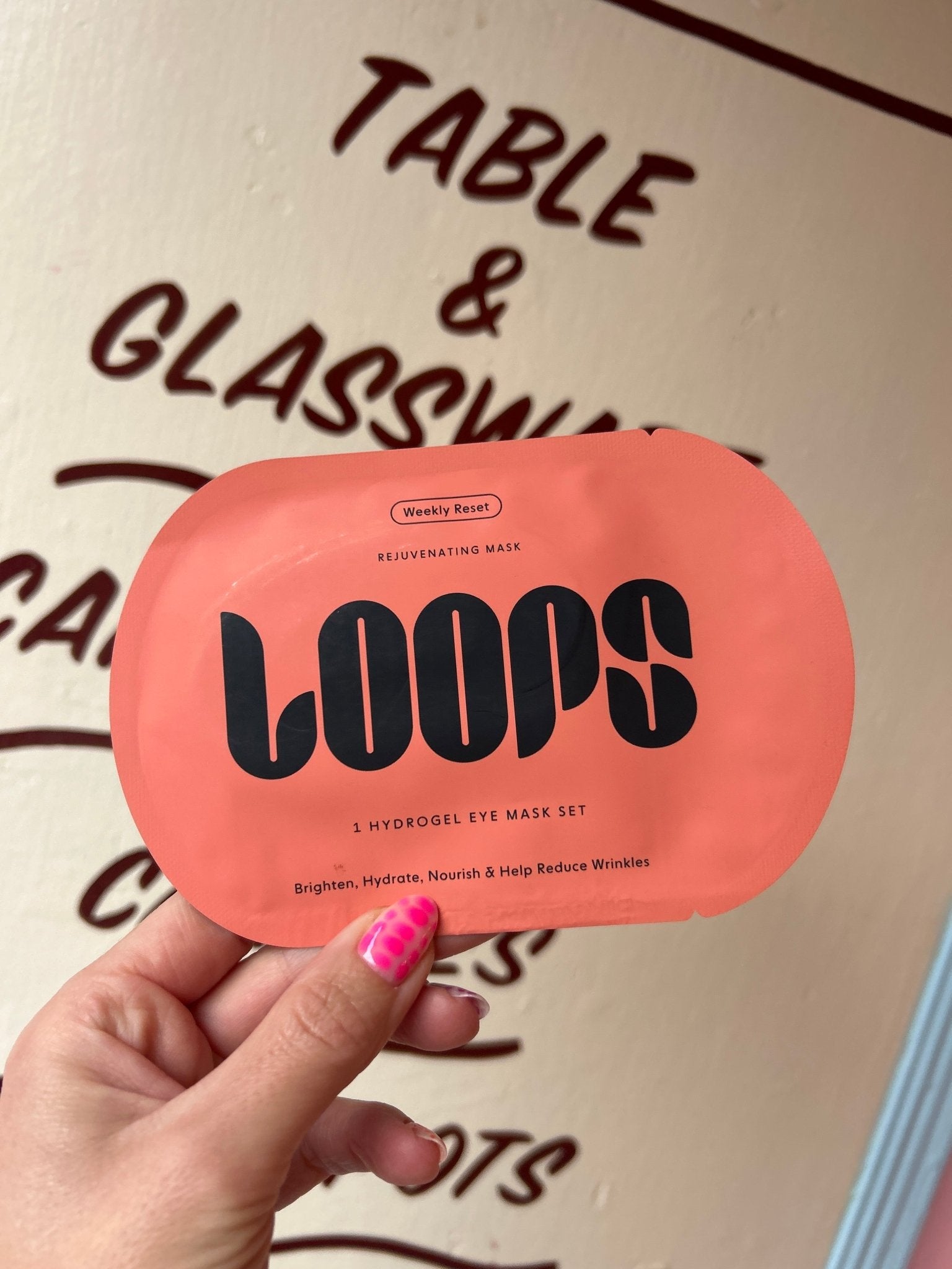 Loops eye mask orange - Modern Love Store Glasgow Modern Love Store Glasgow