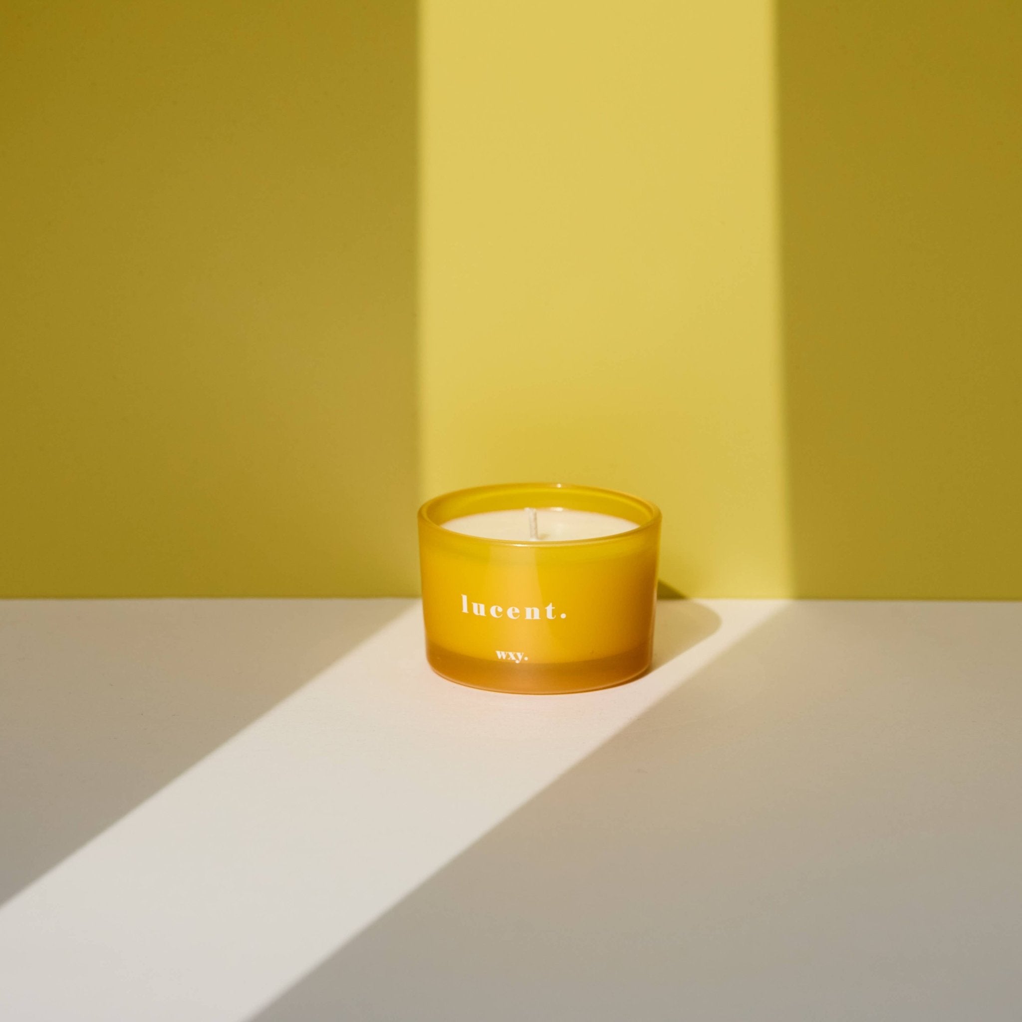 Lucent 3oz Candle - Sunshine + Cedar - wxy. Modern Love Store Glasgow