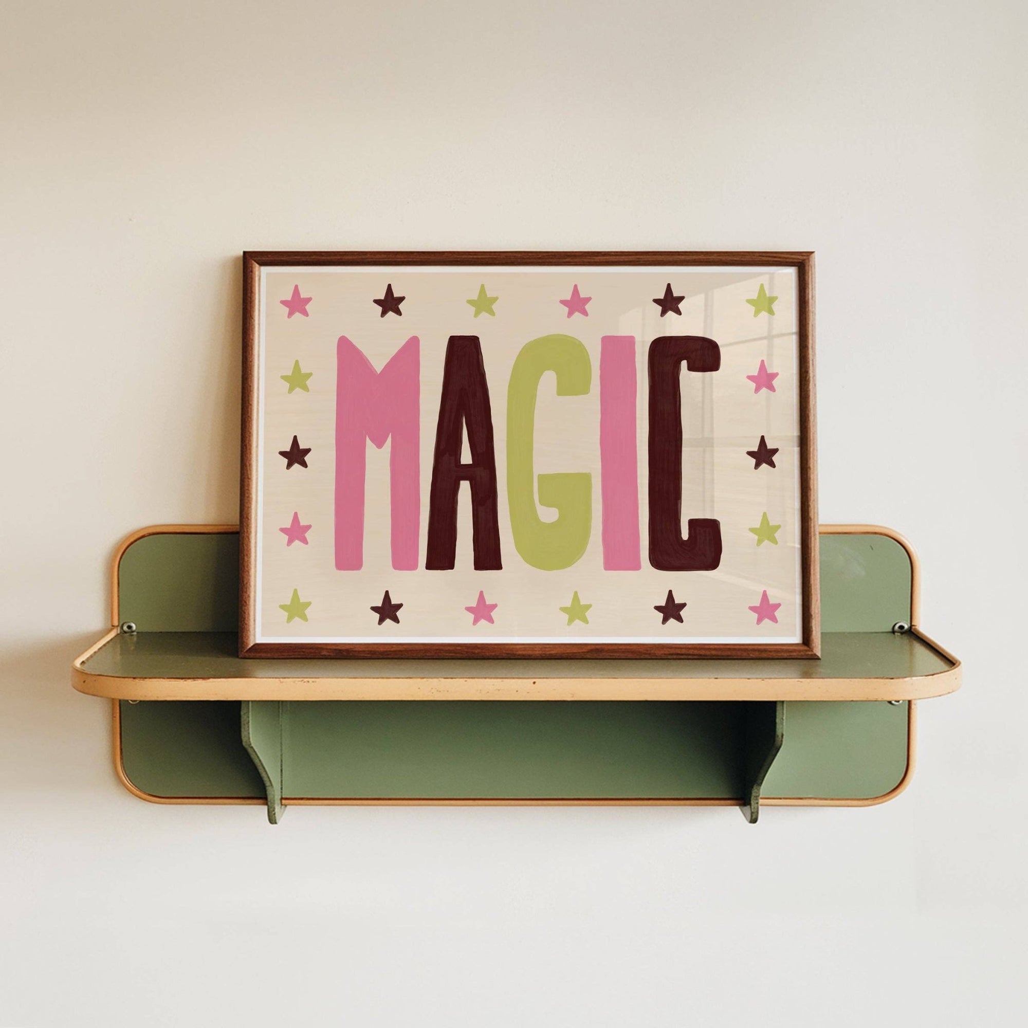 Magic Print: Pink and Green / Unframed - Lune Club Modern Love Store Glasgow