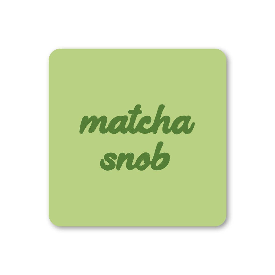 Matcha Snob Coaster - Ella Goddard Modern Love Store Glasgow