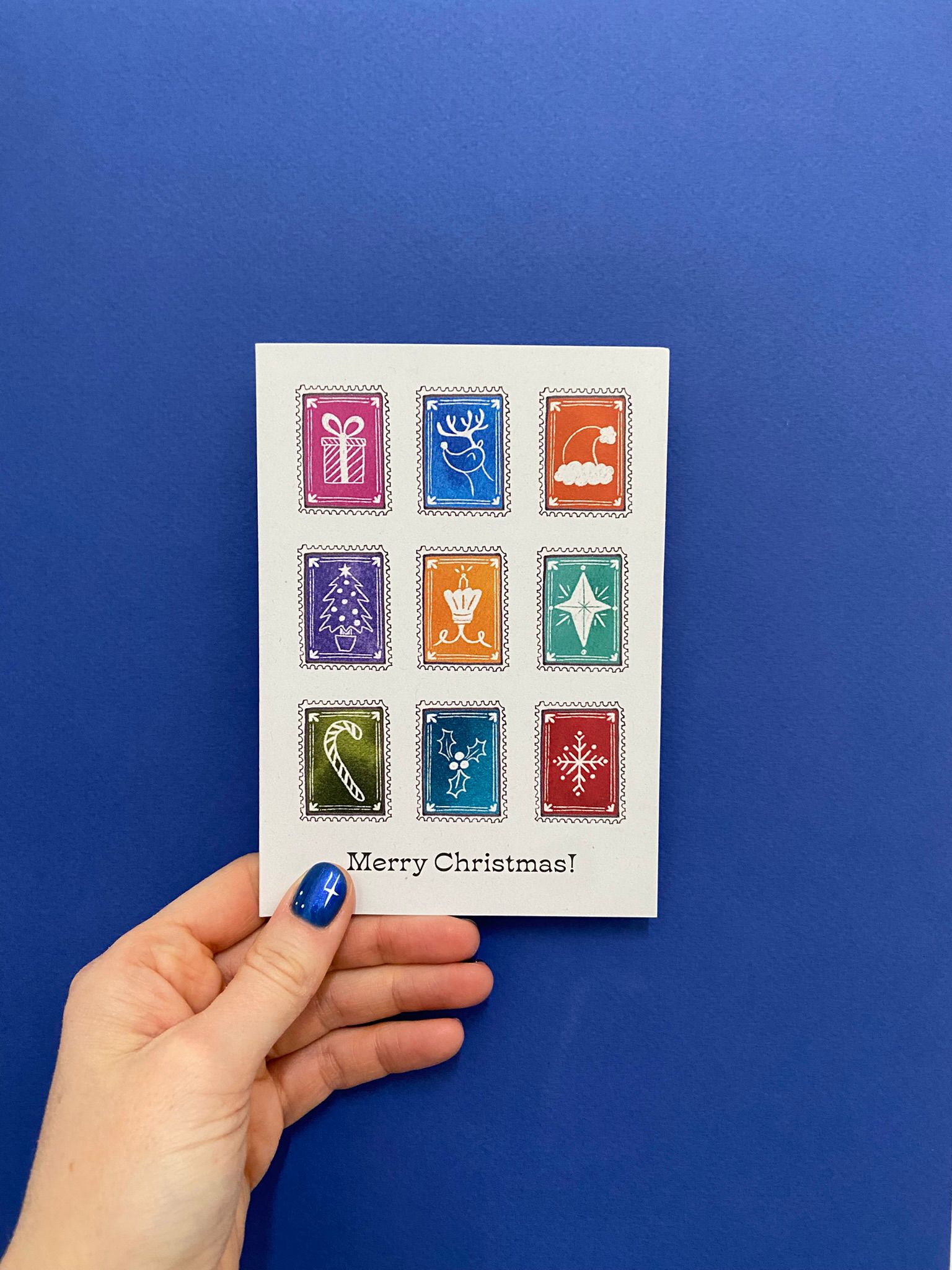 Merry Christmas 9 Square Card - Christmas Card Paper Arcade Modern Love Store Glasgow
