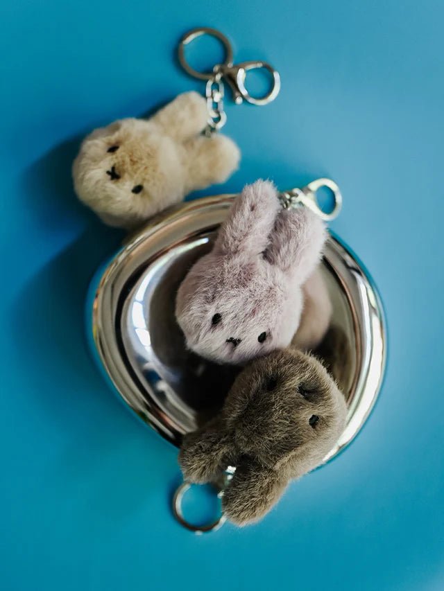 Miffy Fuzzy Keyring - Mauve - Miffy by S - c Brands Modern Love Store Glasgow