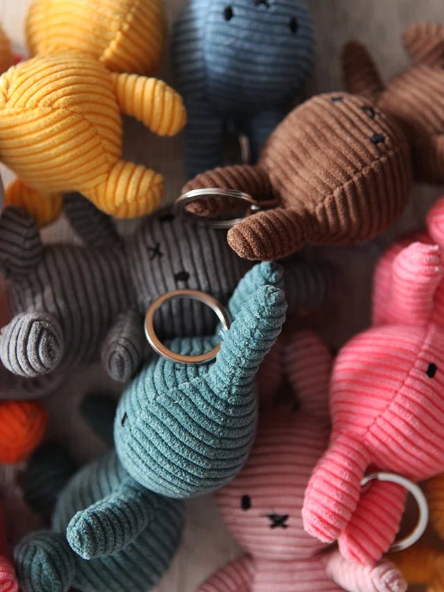 Miffy Keyring Pink Corduroy - Miffy by S - c Brands Modern Love Store Glasgow