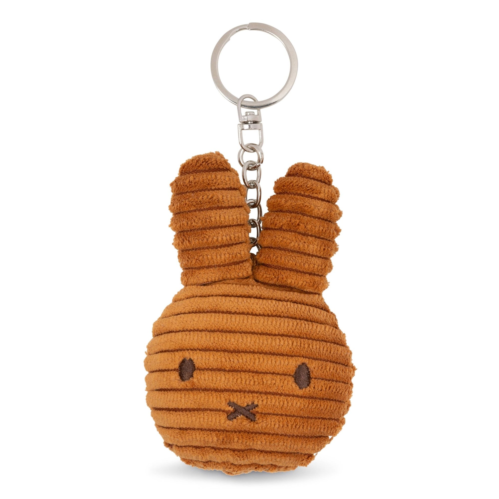 Miffy Flat Keyring Corduroy ECO Cinnamon 10cm - Miffy by S - c Brands Modern Love Store Glasgow