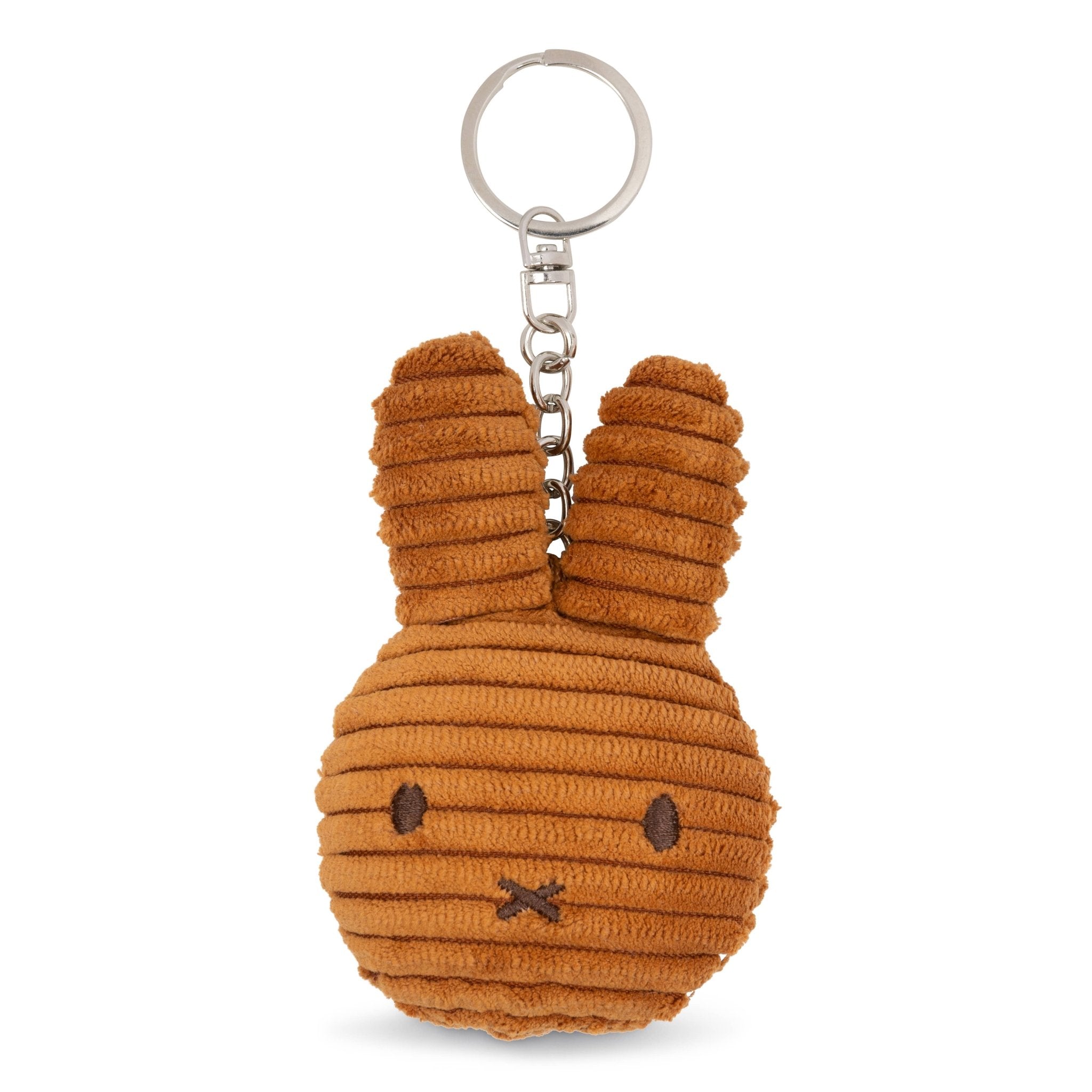 Miffy Flat Keyring Corduroy ECO Cinnamon 10cm - Miffy by S - c Brands Modern Love Store Glasgow