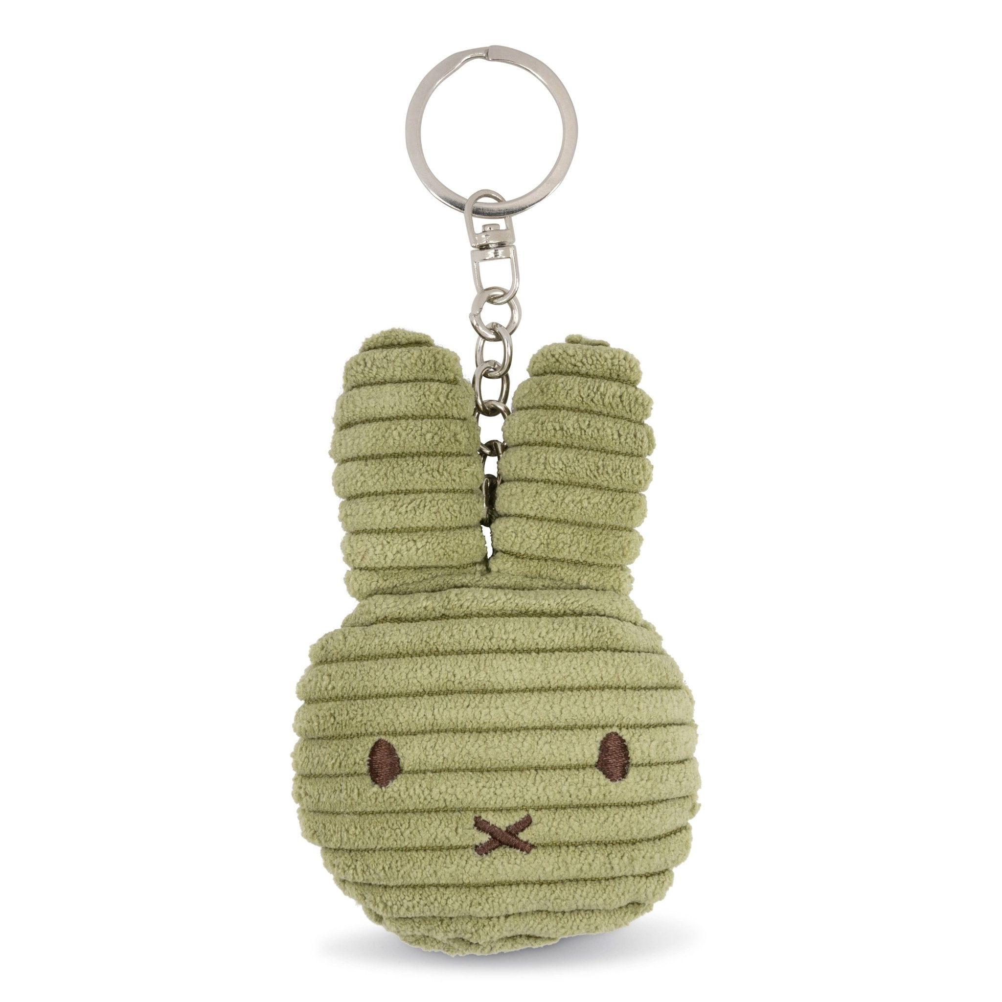 Miffy Flat Keyring Corduroy ECO Olive Green 10cm - Miffy by S - c Brands Modern Love Store Glasgow