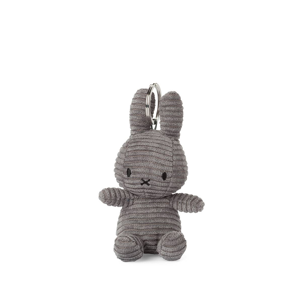 Miffy Keyring Grey Corduroy - Miffy by S - c Brands Modern Love Store Glasgow