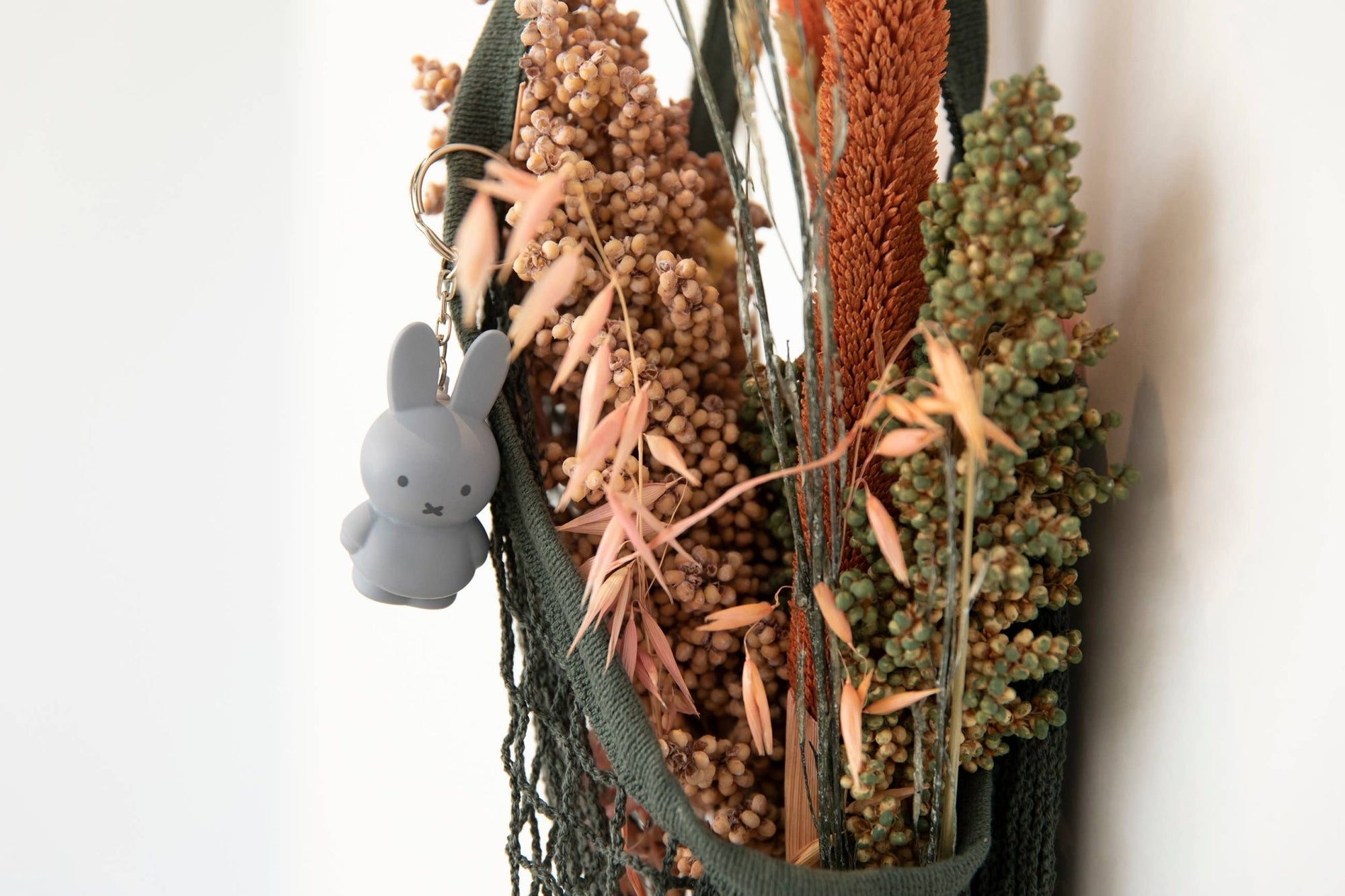 Miffy Keyring - Silver Blue - 6cm - Miffy by S - c Brands Modern Love Store Glasgow