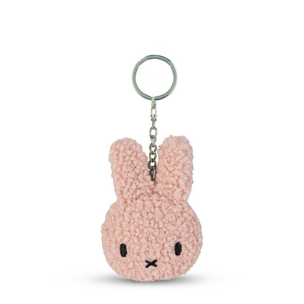 Miffy Tiny Teddy Keyring Pink 10cm - 100% Recycled - Miffy by S - c Brands Modern Love Store Glasgow