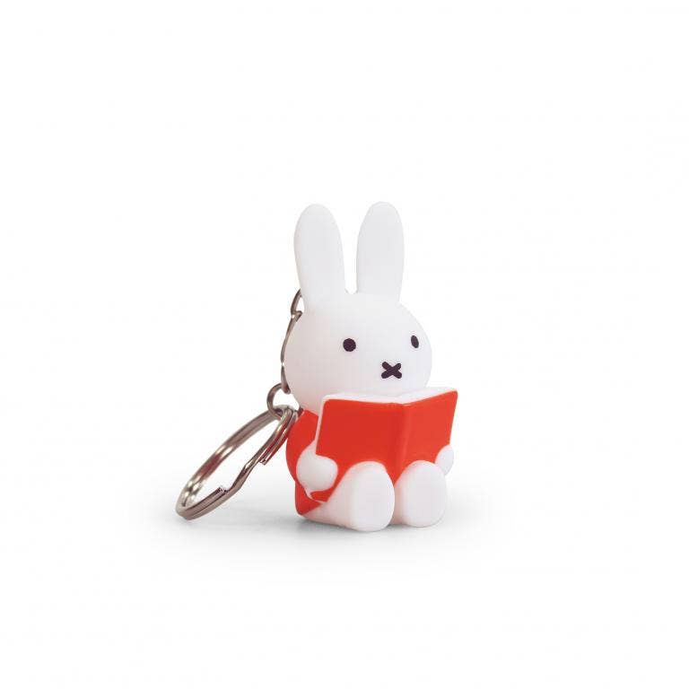 Miffy with Book Keyring - Orange - Miffy by S - c Brands Modern Love Store Glasgow