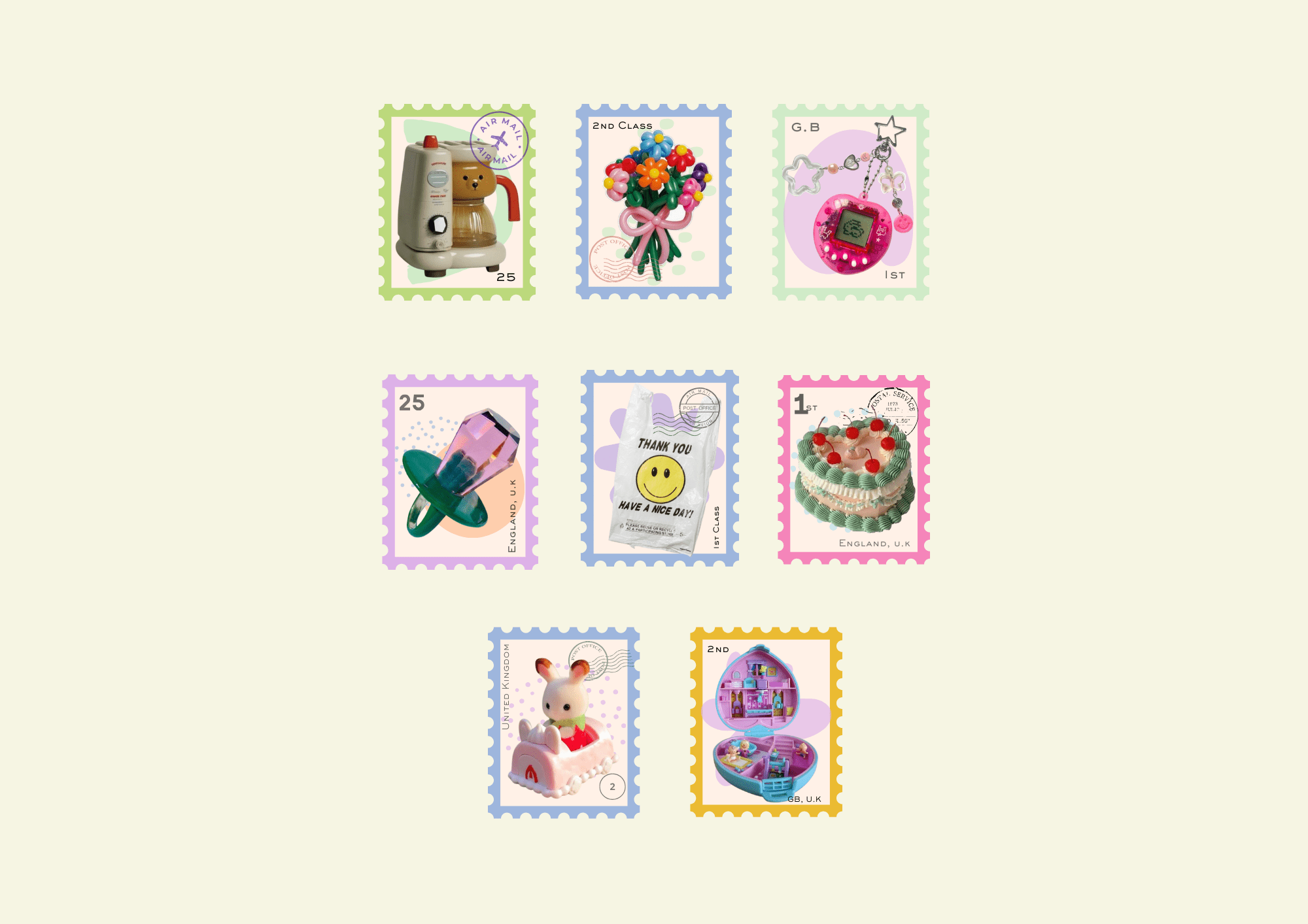 Millennial Washi Flake Stickers - Shellflower Modern Love Store Glasgow