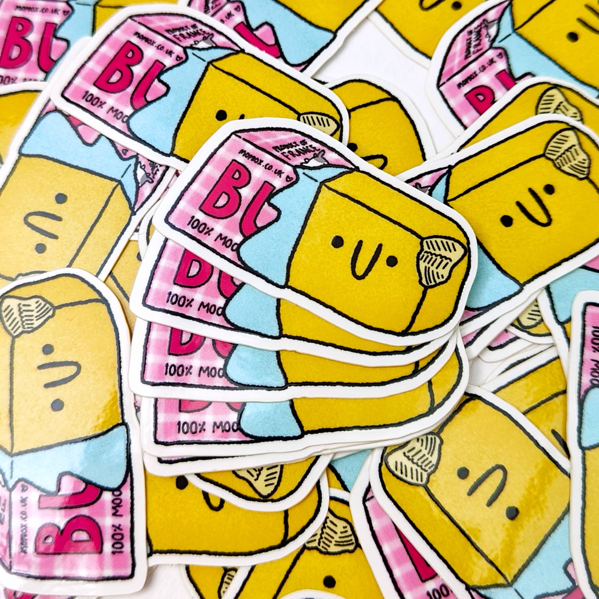 French Butter - Cute Vinyl Sticker stationery 