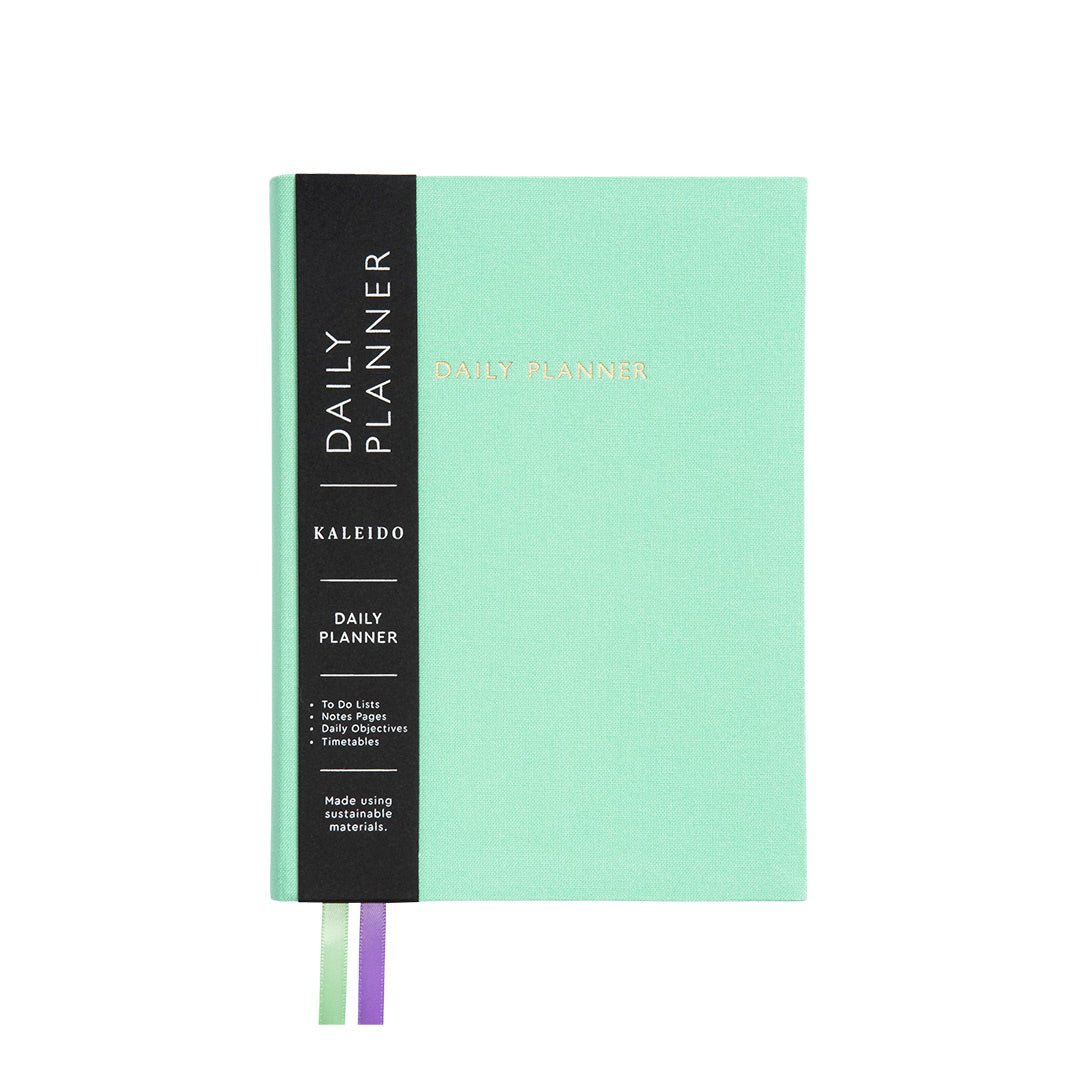 Mint Fabric Daily Planner (B6) - planner Ohh Deer UK + EU Modern Love Store Glasgow