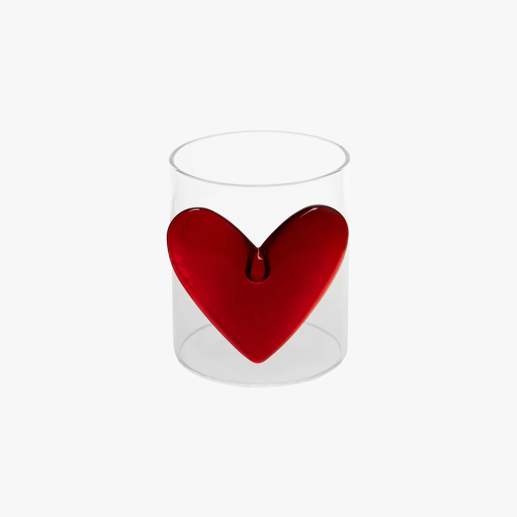 Heart Tumbler - Red glassware 