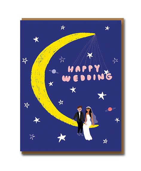 Moonlight Wedding Card - Card 1973 Modern Love Store Glasgow