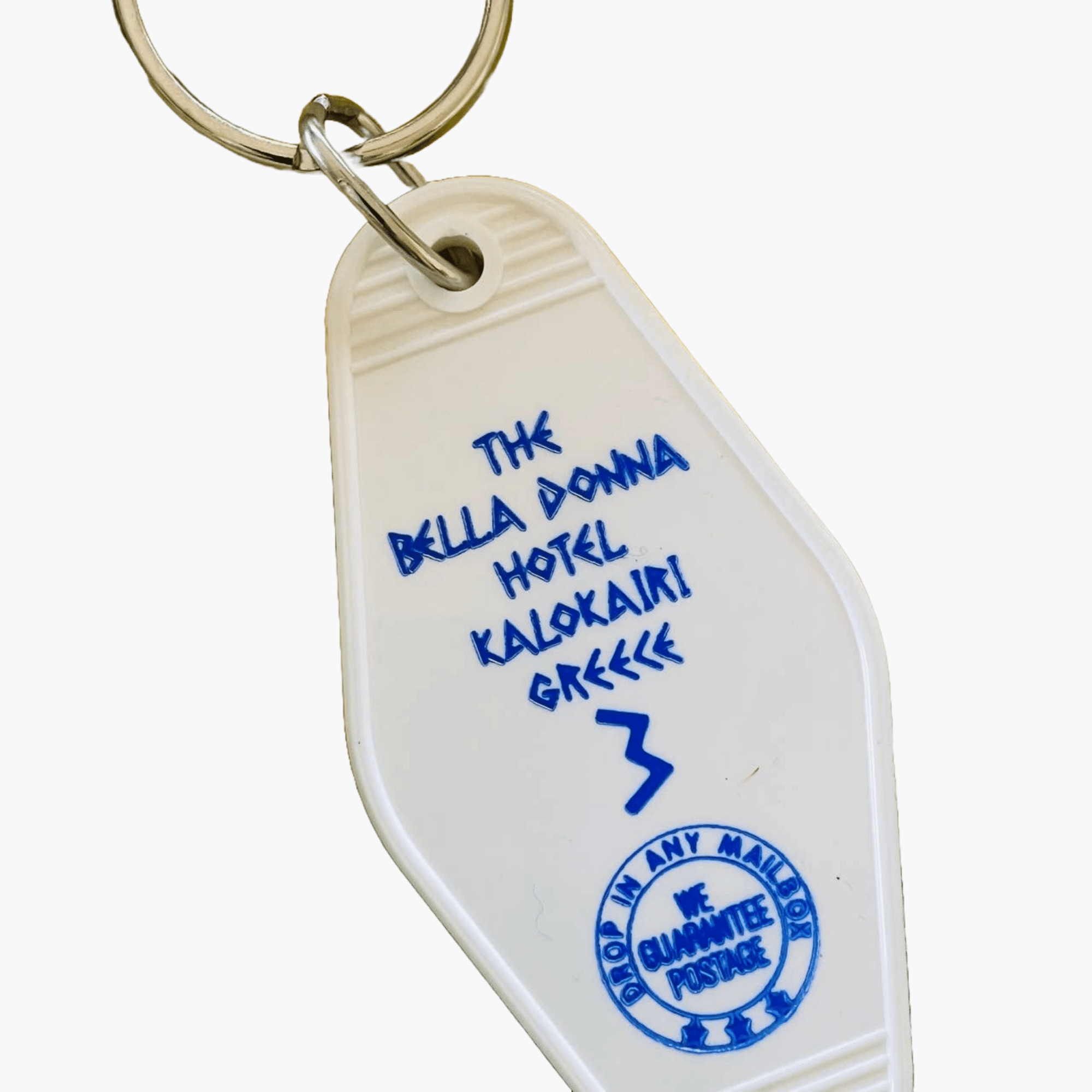 Motel Key Fob - Bella Donna Hotel (Mamma Mia) - The 3 Sisters Design Co. Modern Love Store Glasgow