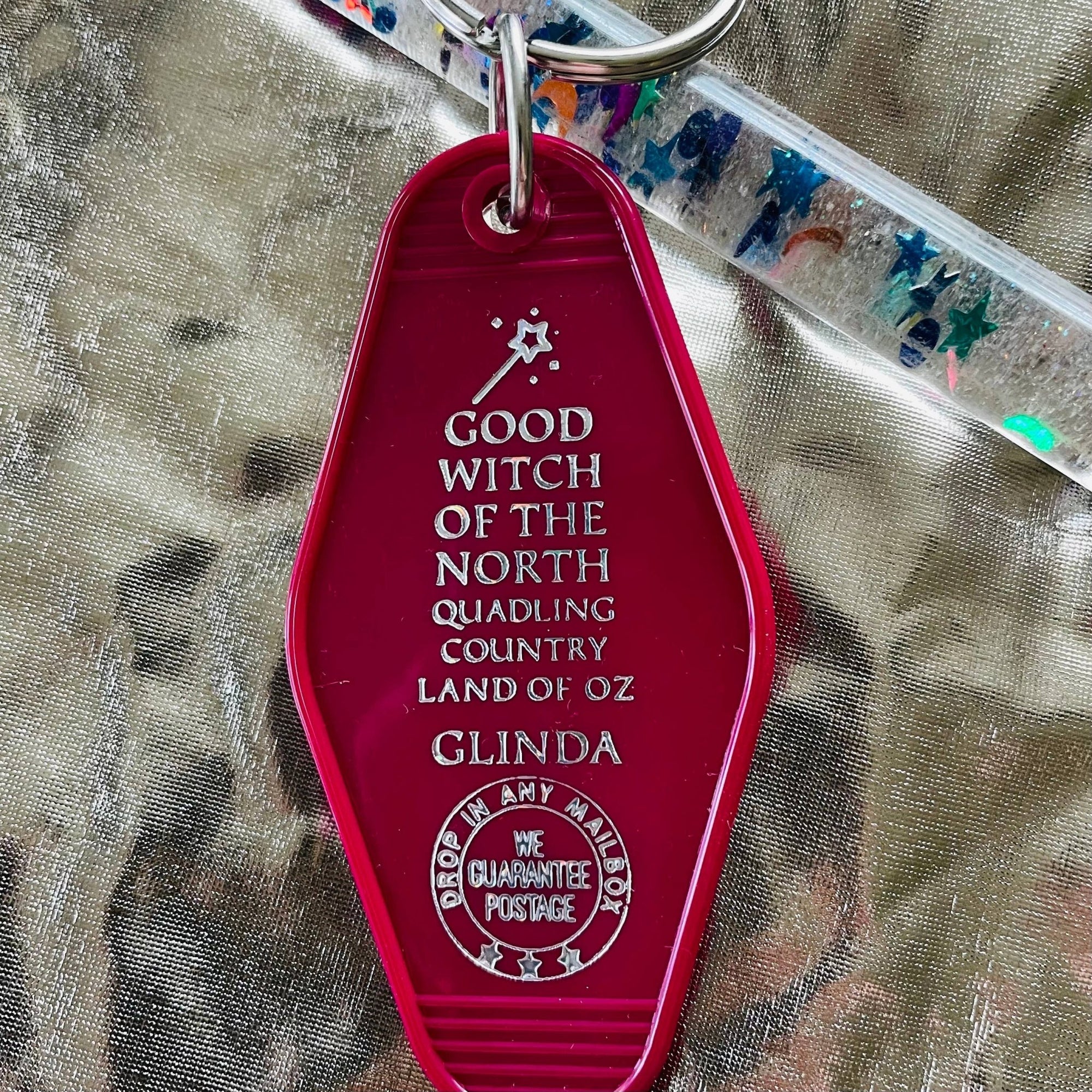 Motel Key Fob - Good Witch of the North (Wicked, Oz) - The 3 Sisters Design Co. Modern Love Store Glasgow