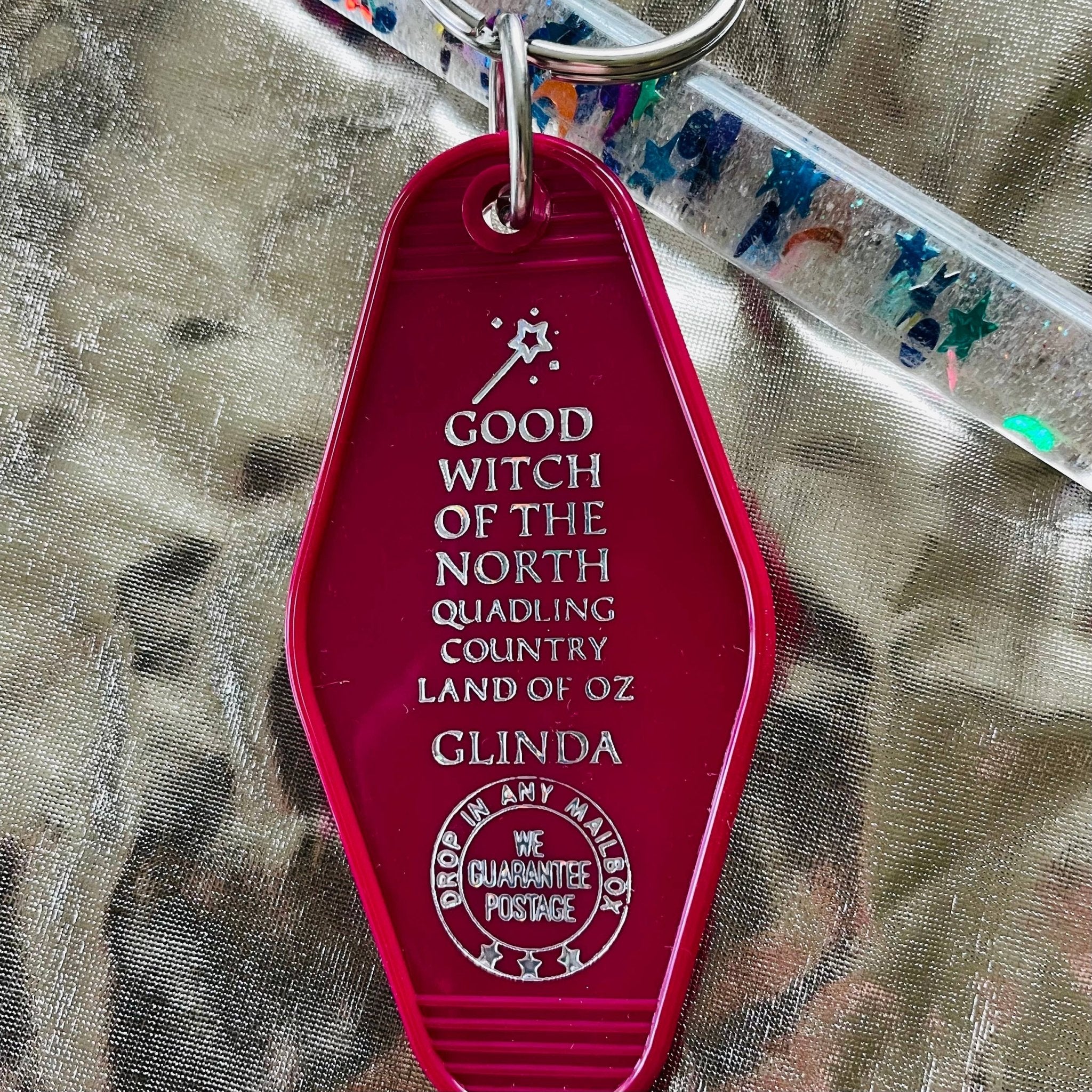 Motel Key Fob - Good Witch of the North (Wicked, Oz) - The 3 Sisters Design Co. Modern Love Store Glasgow