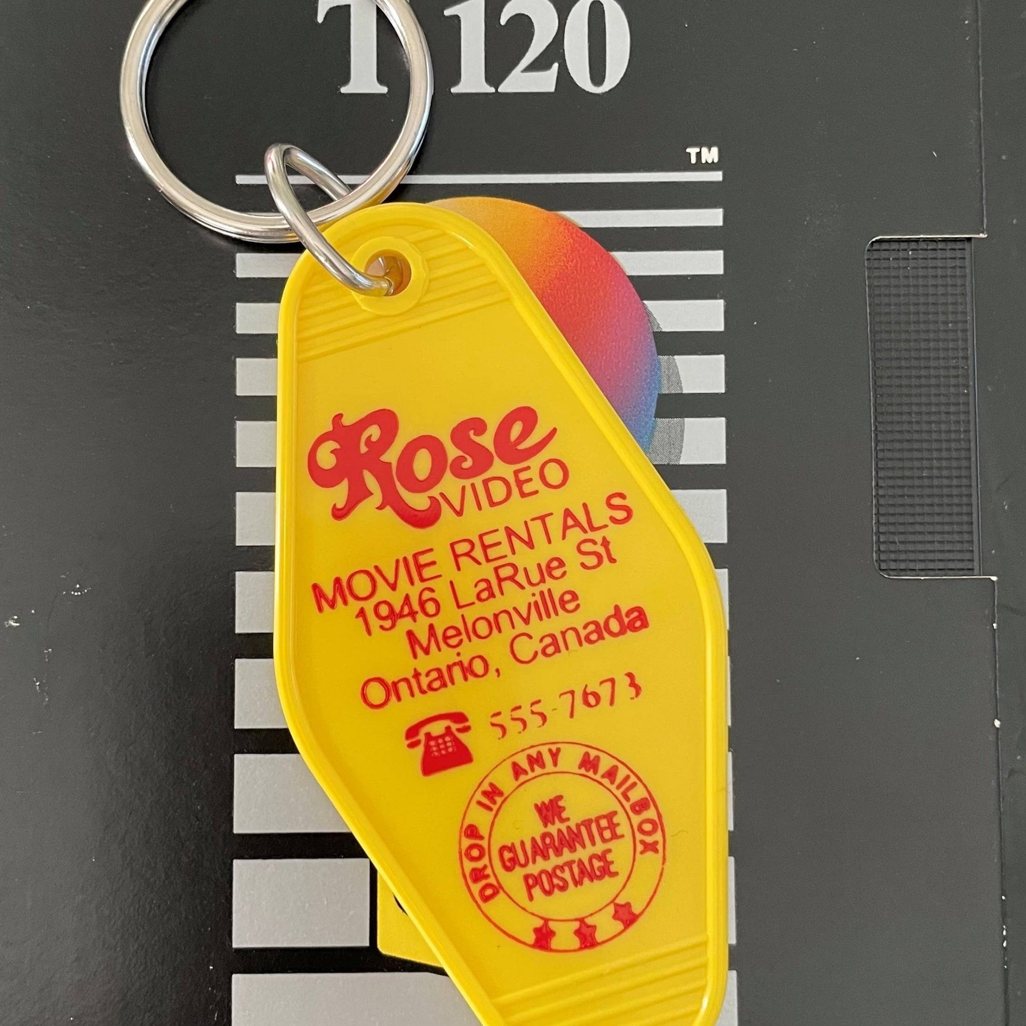 Motel Key Fob - Rose Video, Schitt's Creek - The 3 Sisters Design Co. Modern Love Store Glasgow