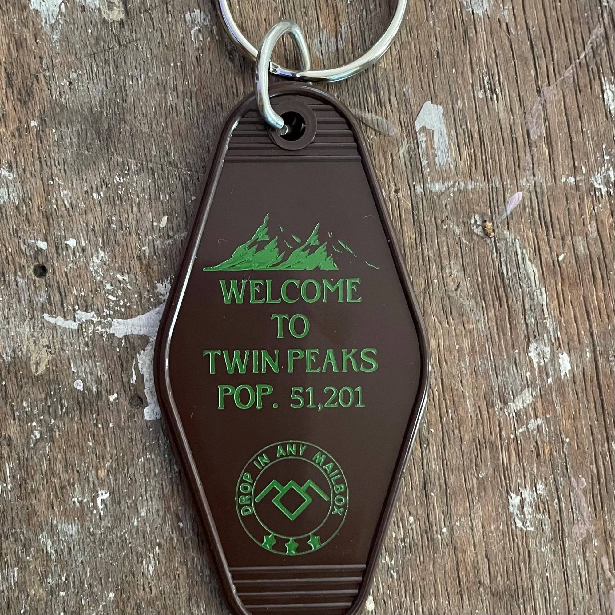 Motel Key Fob - Twin Peaks sign (Twin Peaks) - The 3 Sisters Design Co. Modern Love Store Glasgow