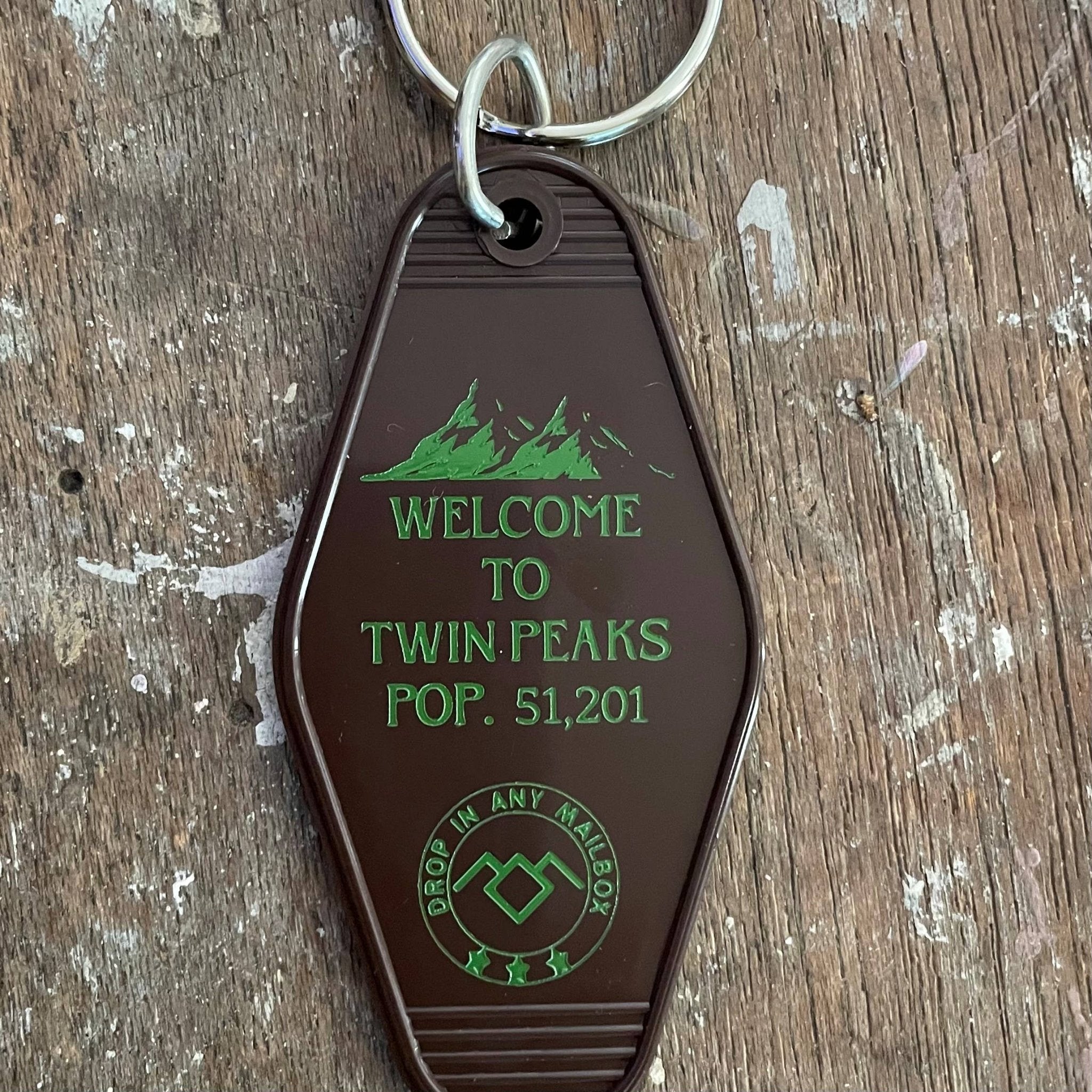 Motel Key Fob - Twin Peaks sign (Twin Peaks) - The 3 Sisters Design Co. Modern Love Store Glasgow