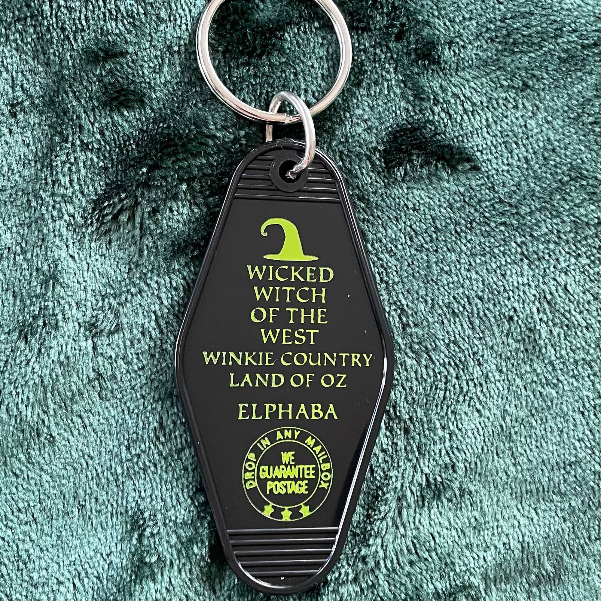 Motel Key Fob - Wicked Witch of the West (Wicked, Oz) - The 3 Sisters Design Co. Modern Love Store Glasgow
