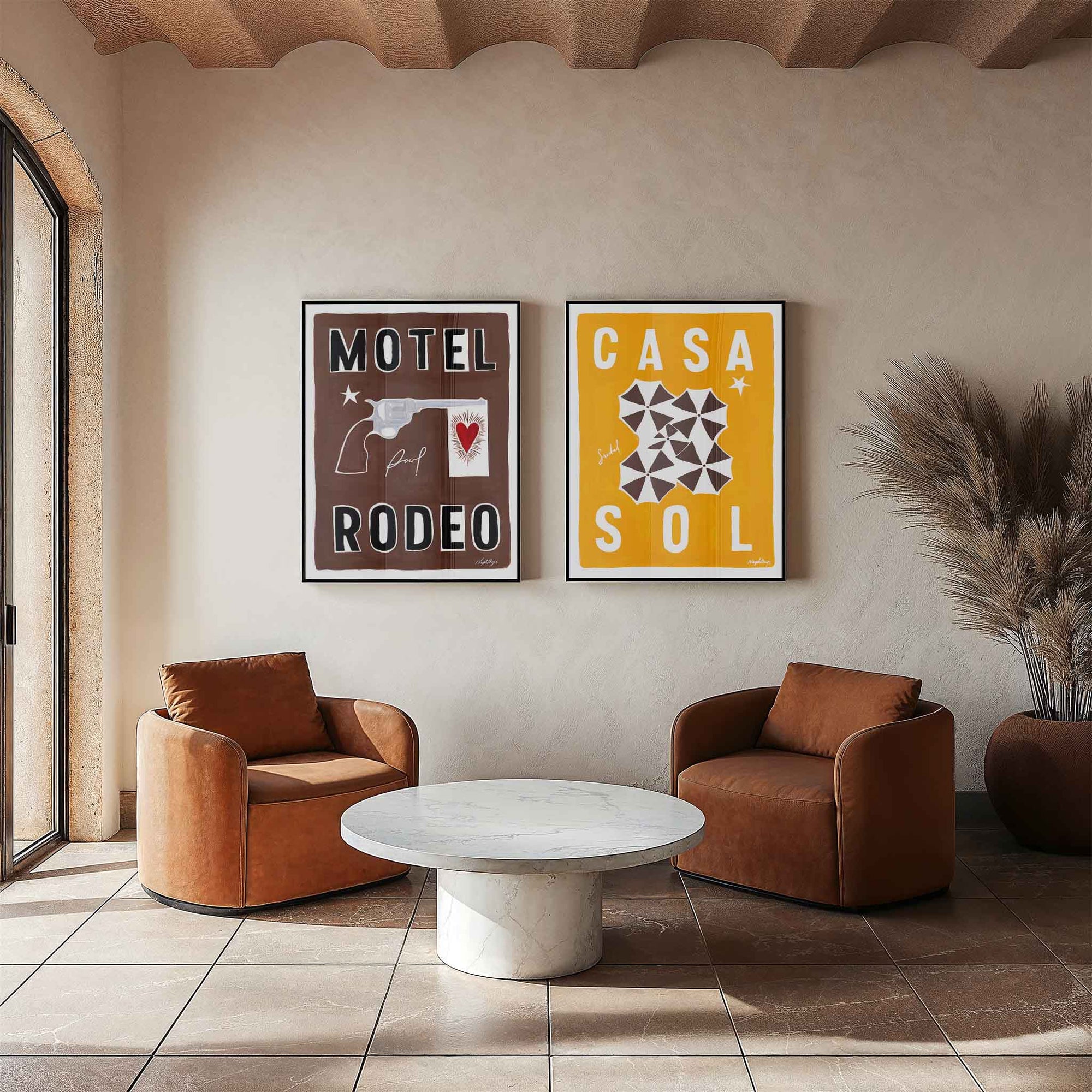 Motel Rodeo Print - Print Nephtys Illustrated Modern Love Store Glasgow