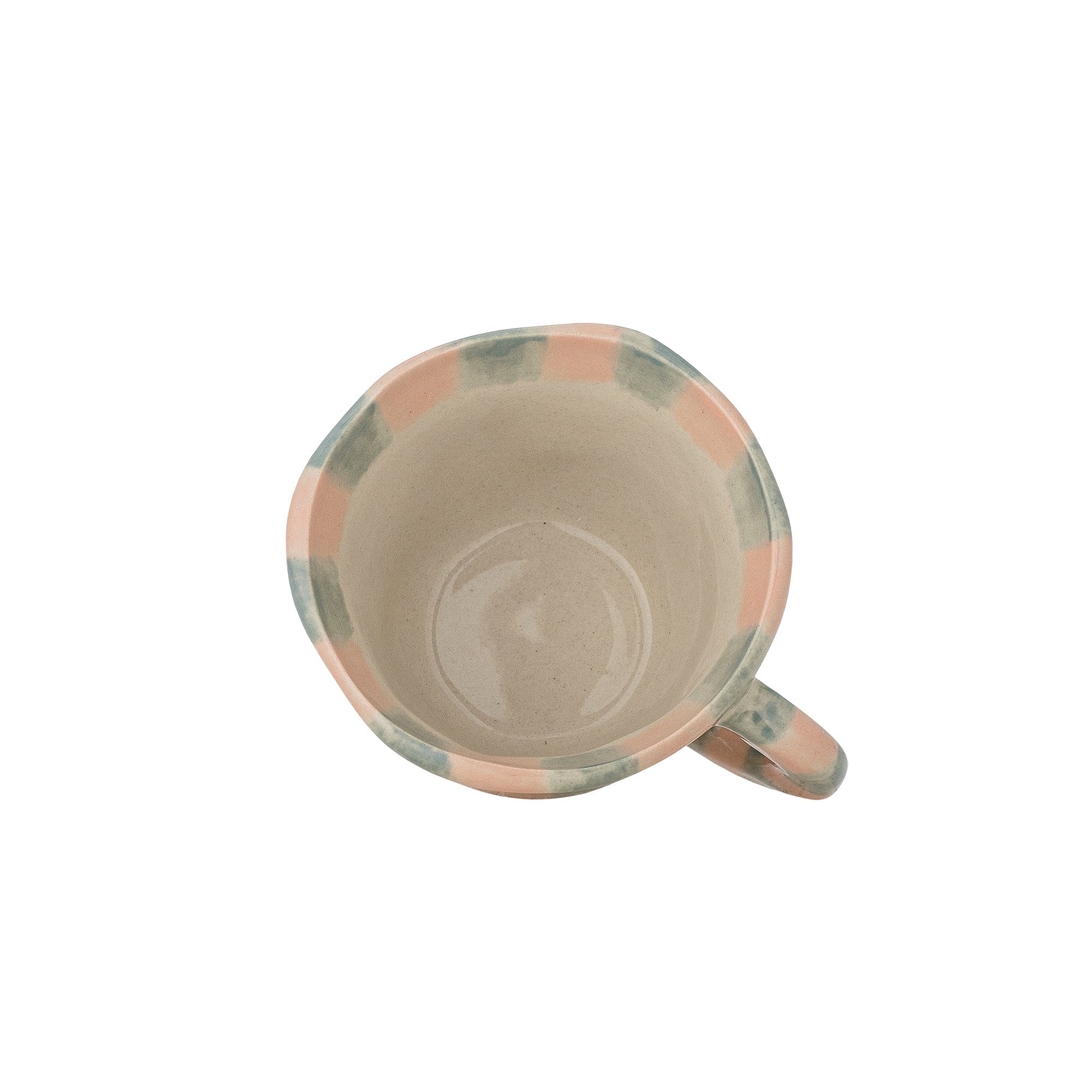 Nina cup green and rose pink, detail