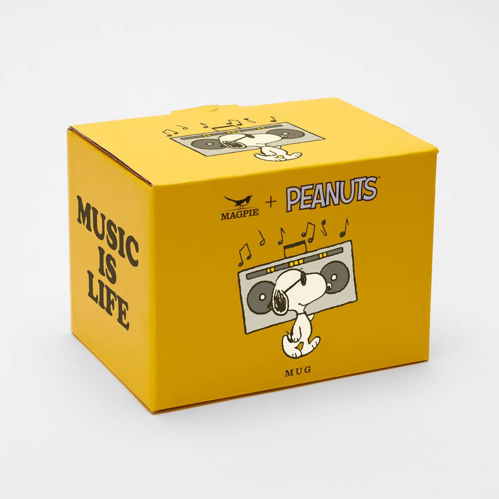 Peanuts Music is Life Mug - mug Magpie Modern Love Store Glasgow