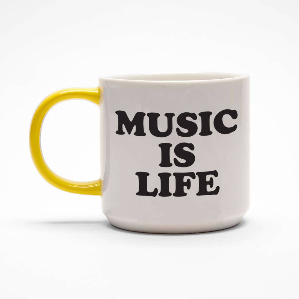 Peanuts Music is Life Mug - mug Magpie Modern Love Store Glasgow