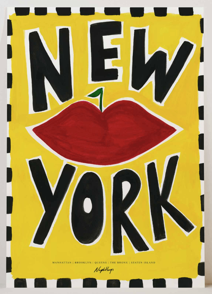 New York Print - Nephtys Illustrated Modern Love Store Glasgow