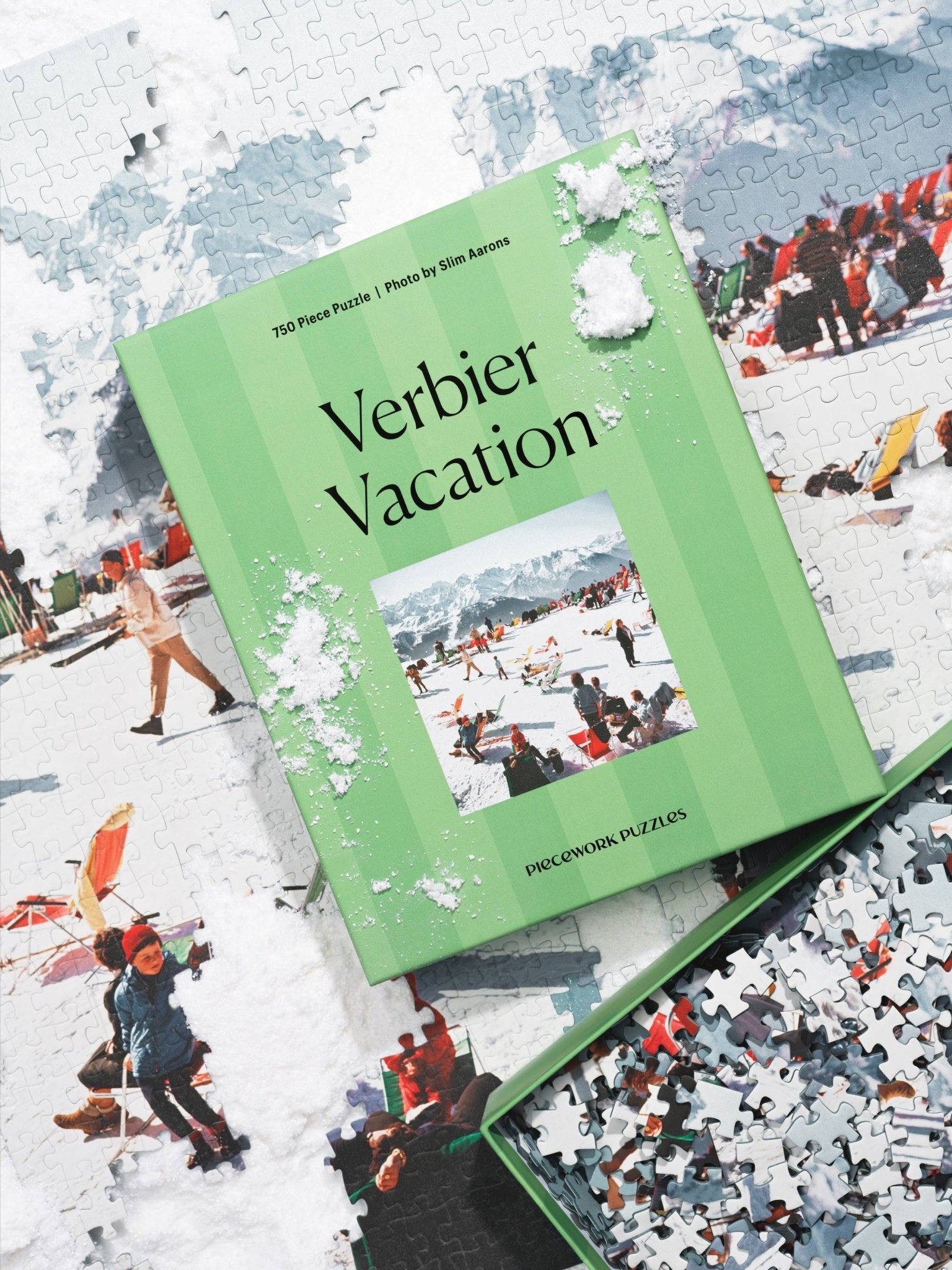🎄NEW🎄Verbier Vacation - 750 Piece Slim Aarons Puzzle - Piecework Modern Love Store Glasgow