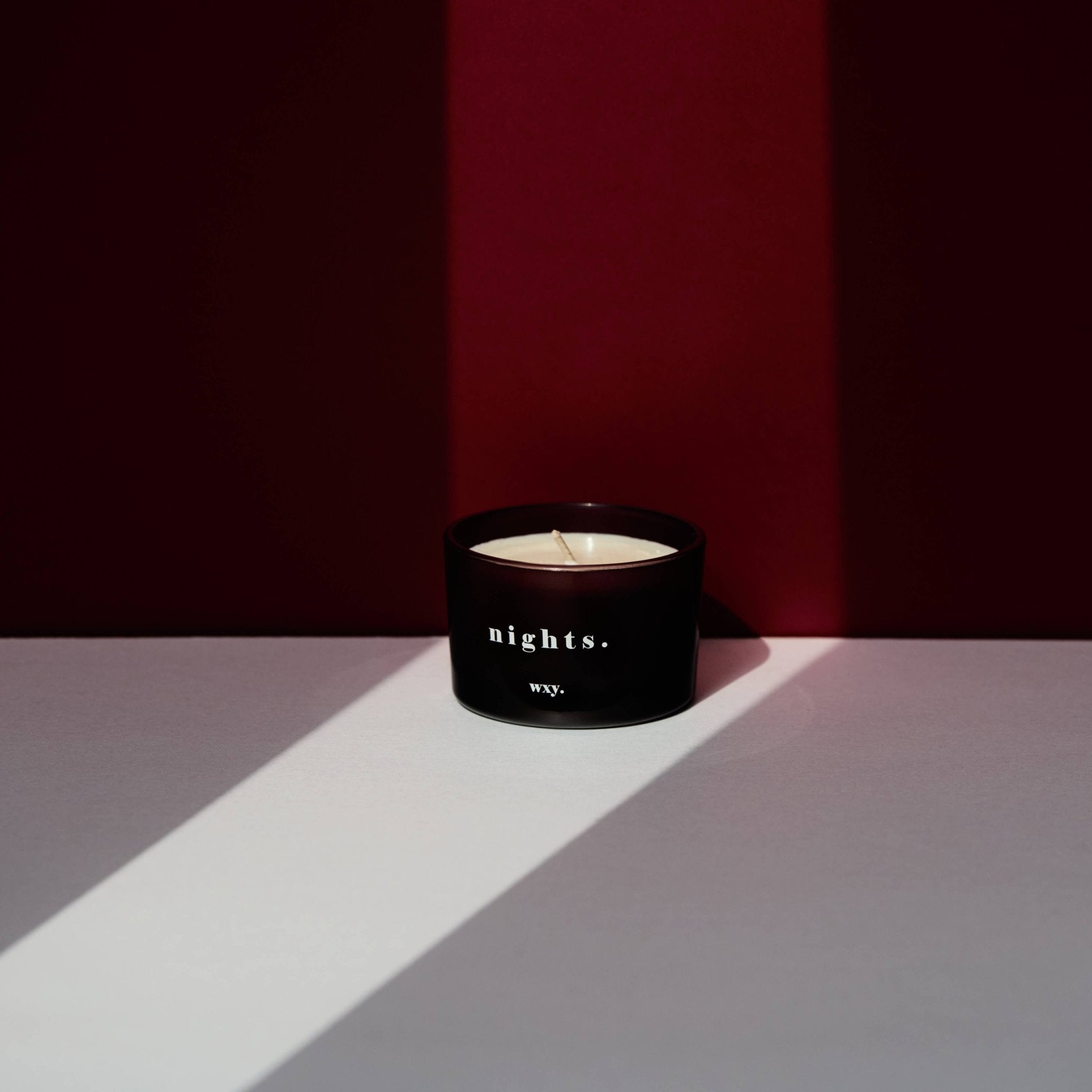 Nights 3oz Candle - Bourbon Sugar + Tobacco Leaf - wxy. Modern Love Store Glasgow
