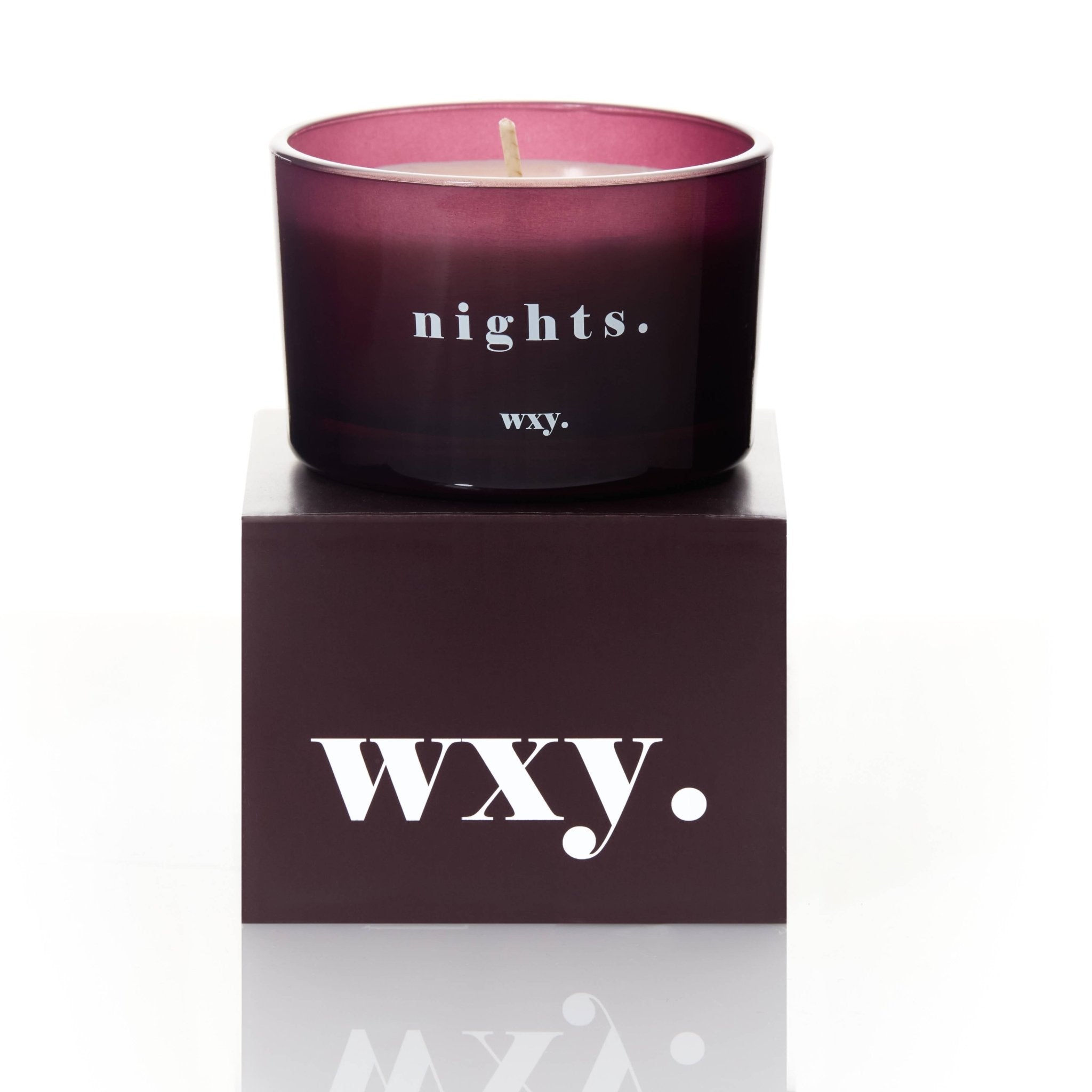 Nights 3oz Candle - Bourbon Sugar + Tobacco Leaf - wxy. Modern Love Store Glasgow