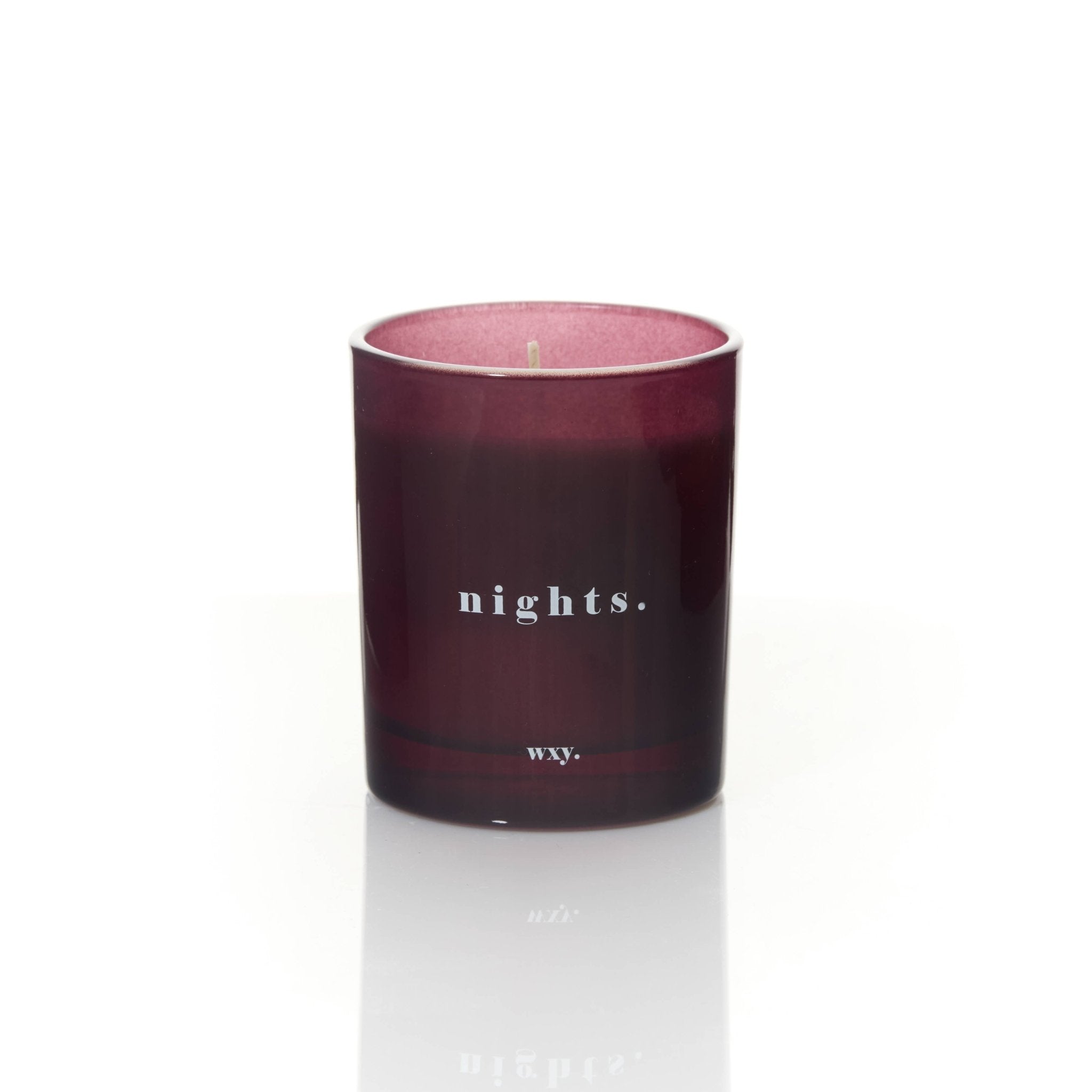 Nights 7oz Candle - Bourbon + Tobacco Leaf - wxy. Modern Love Store Glasgow