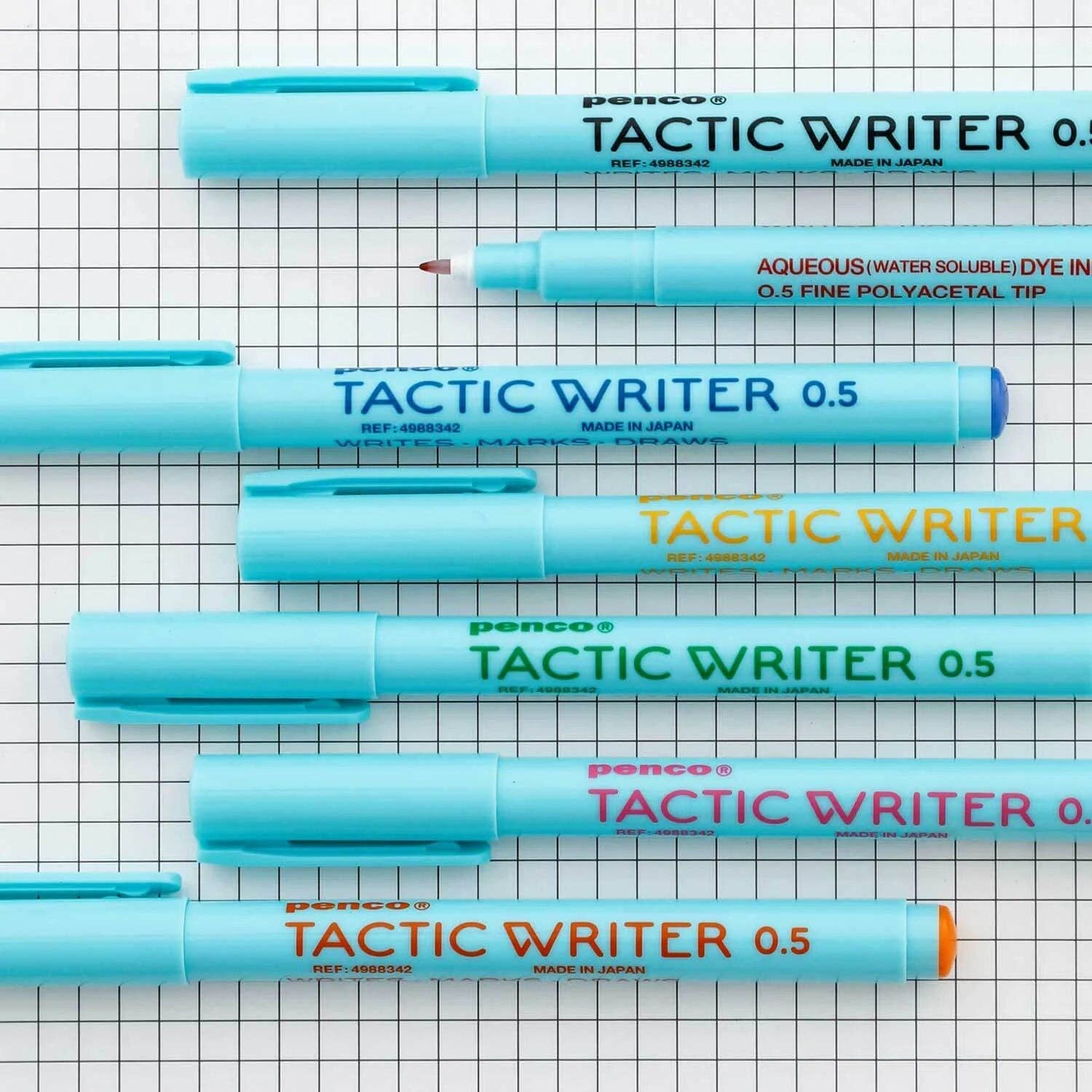 Penco Tactic Writer Pen: Red stationery 