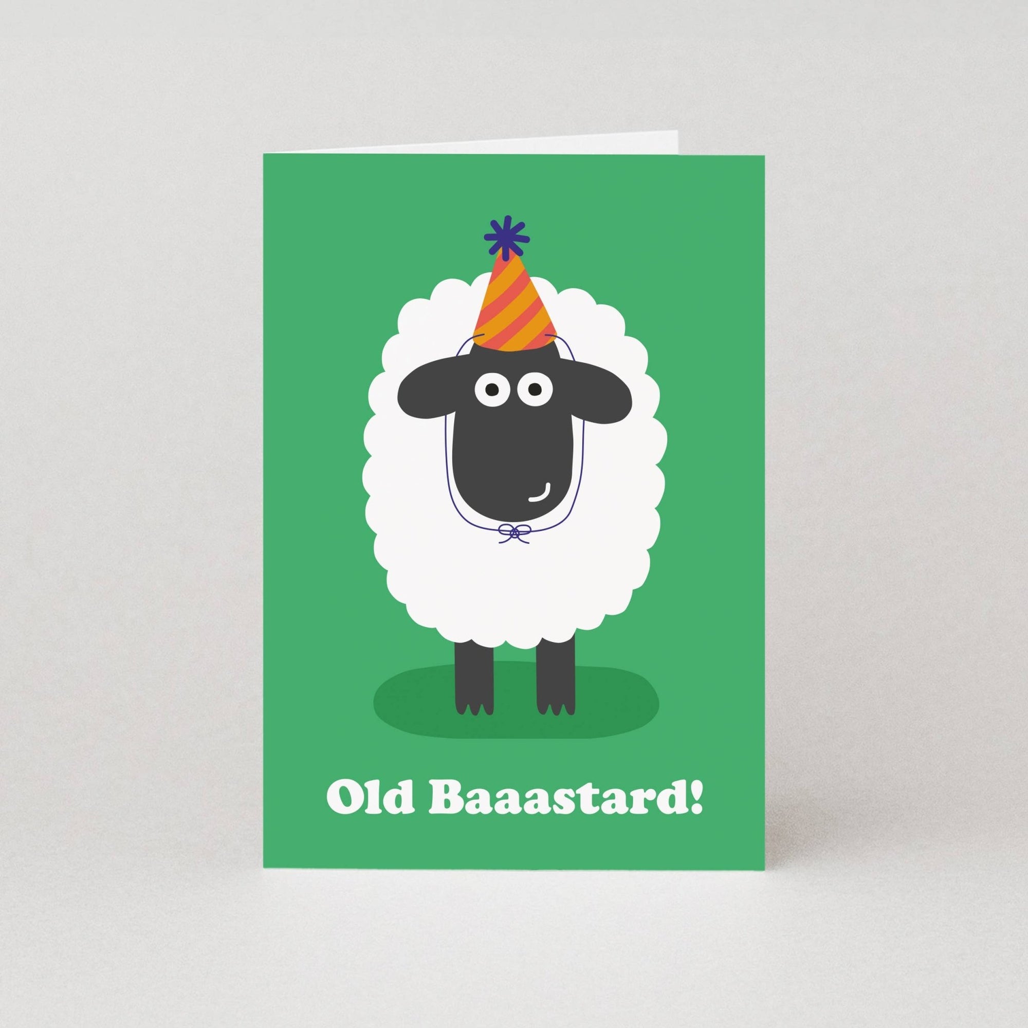 Old BAAstard Funny Birthday Card | Dad Birthday Cards - Studio Boketto Modern Love Store Glasgow