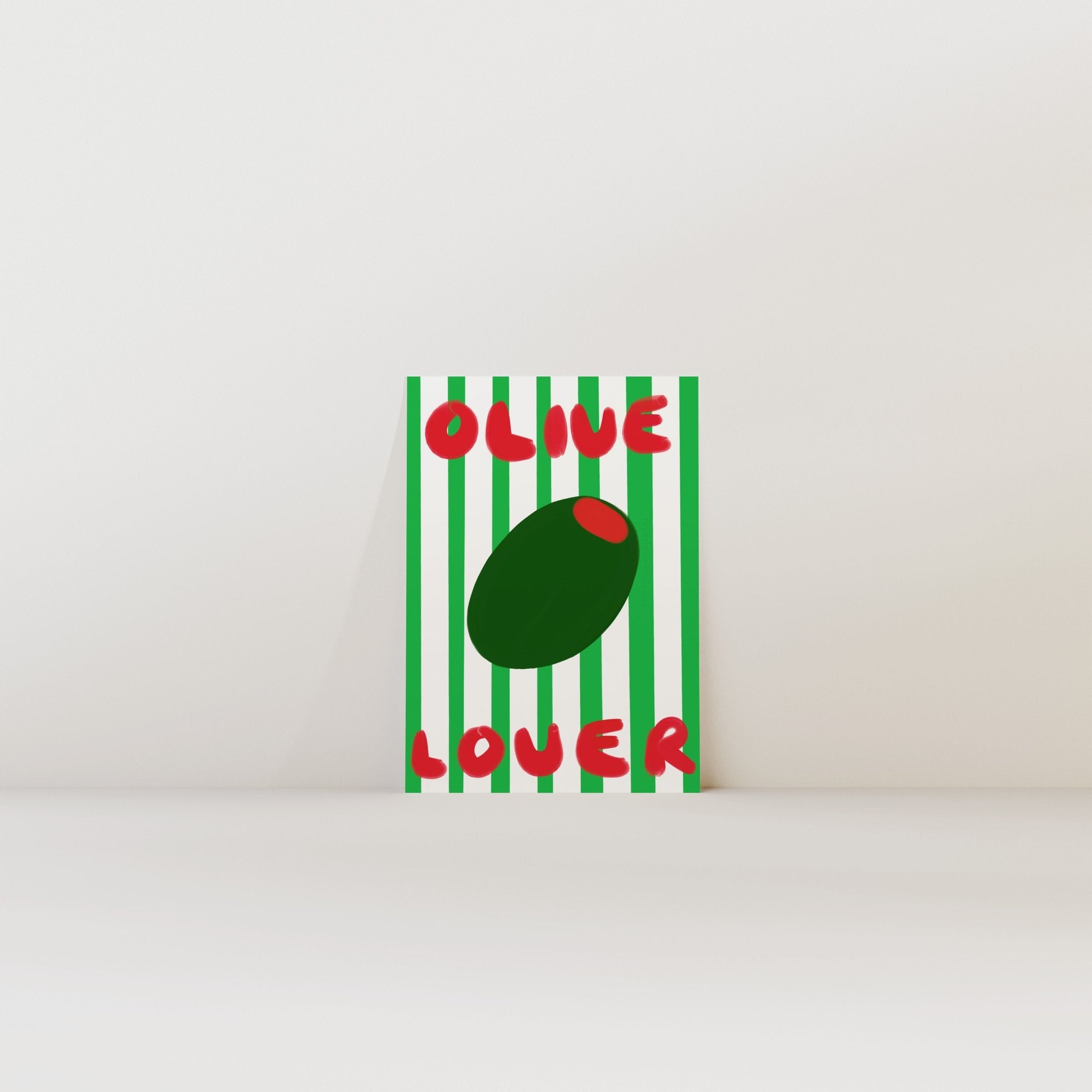 Olive Lover Print - Print Nephtys Illustrated Modern Love Store Glasgow