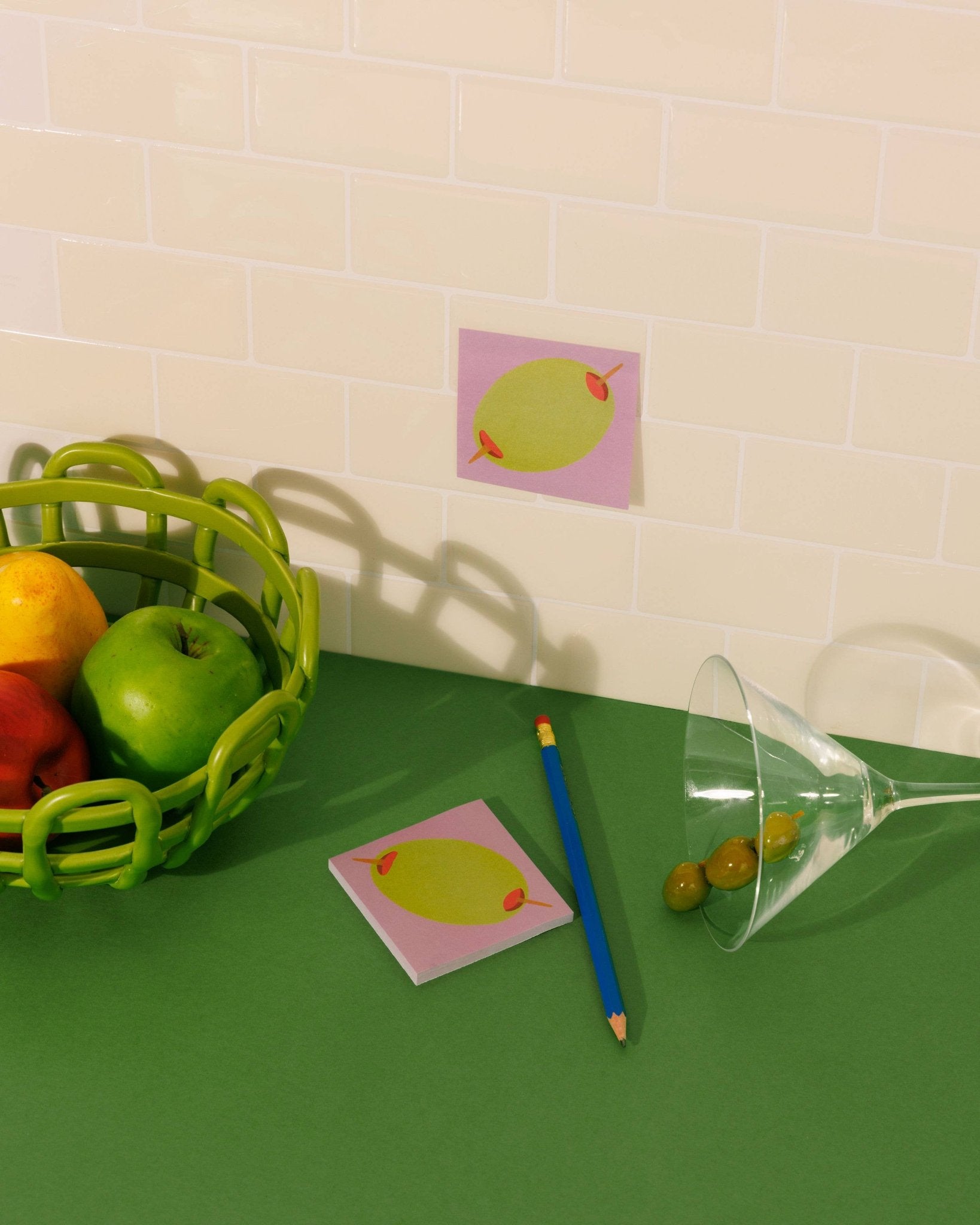 Olive Sticky Notes - Mel Andrel Modern Love Store Glasgow