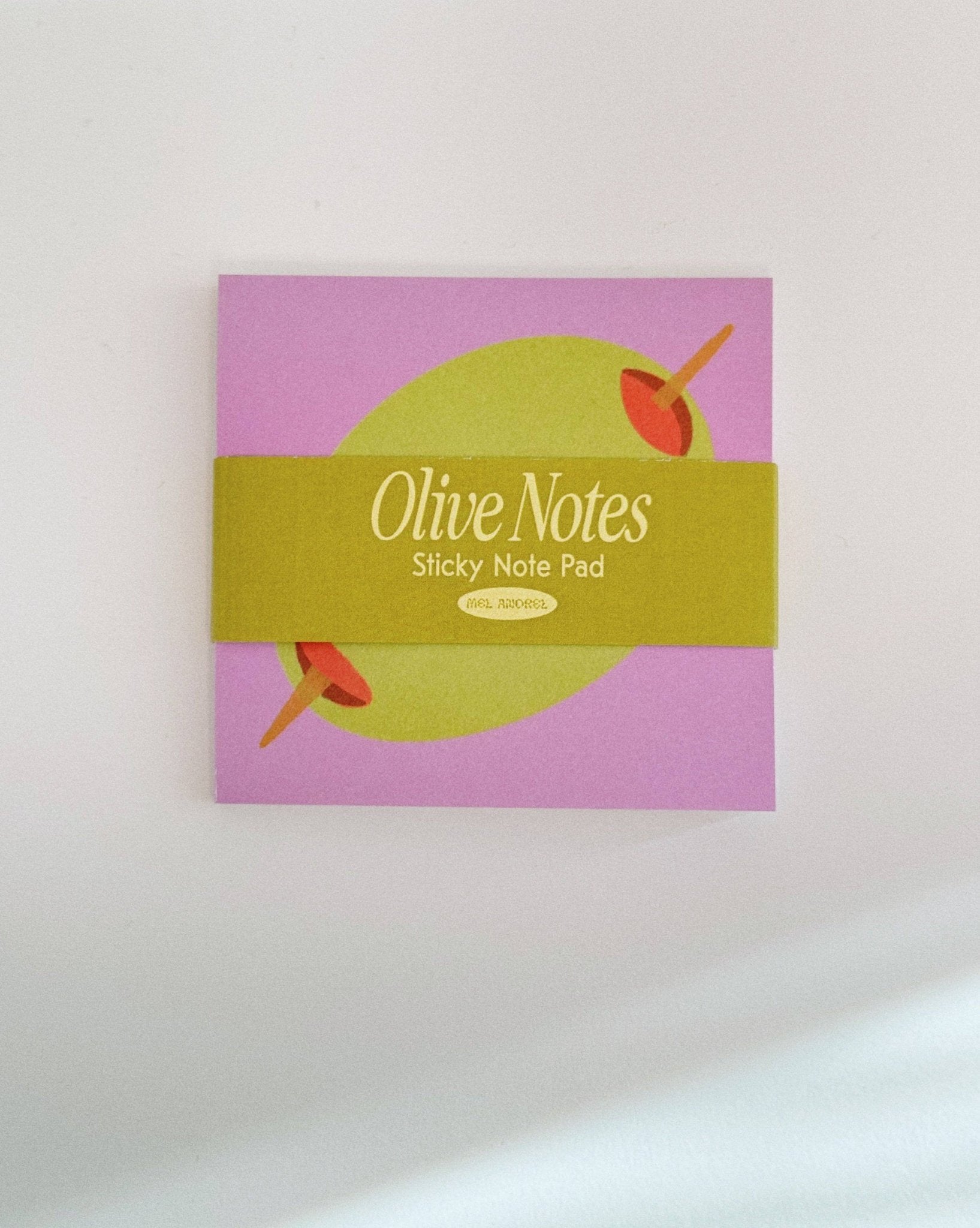 Olive Sticky Notes - Mel Andrel Modern Love Store Glasgow