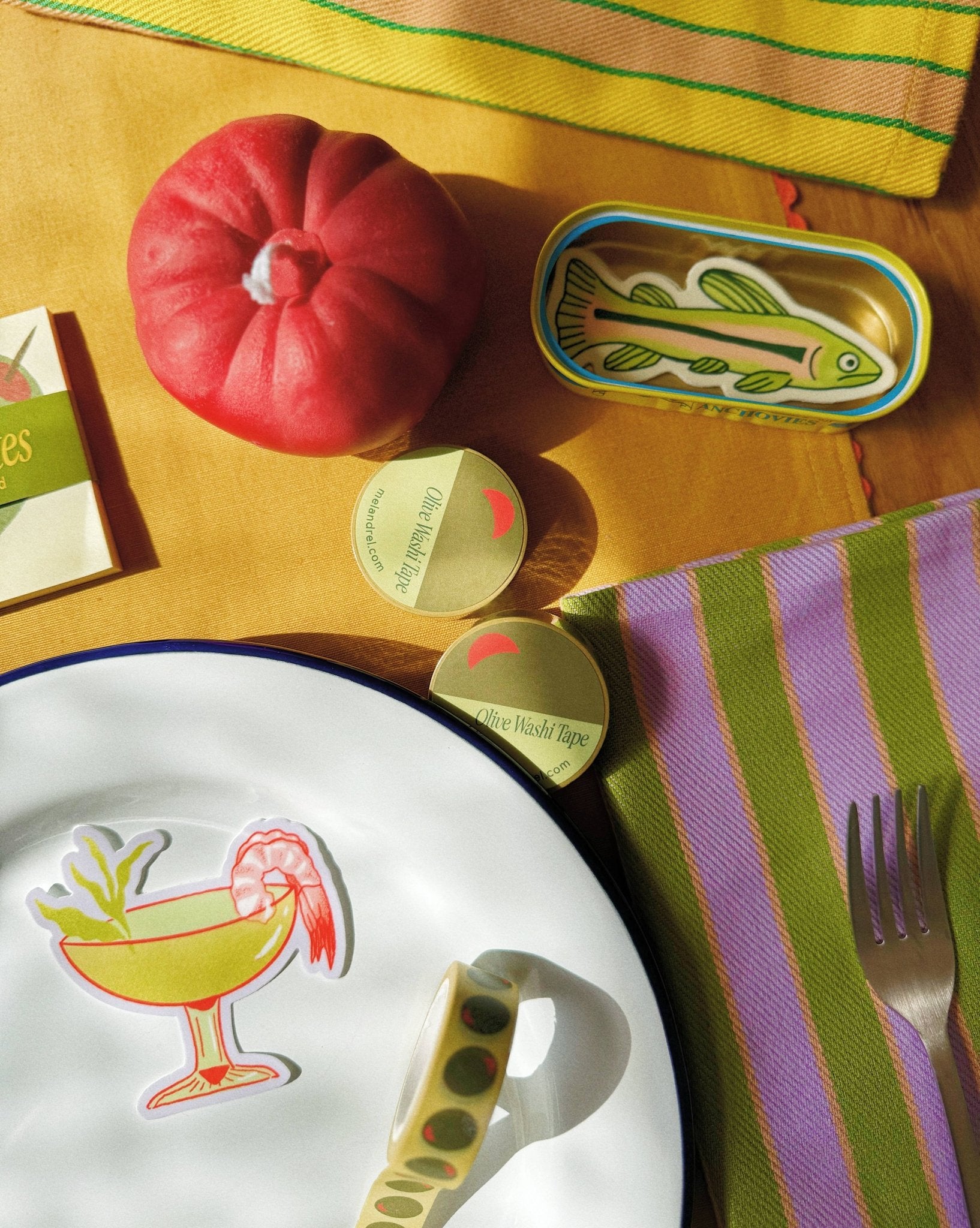 Olive Washi Tape  - Mel Andrel Modern Love Store Glasgow